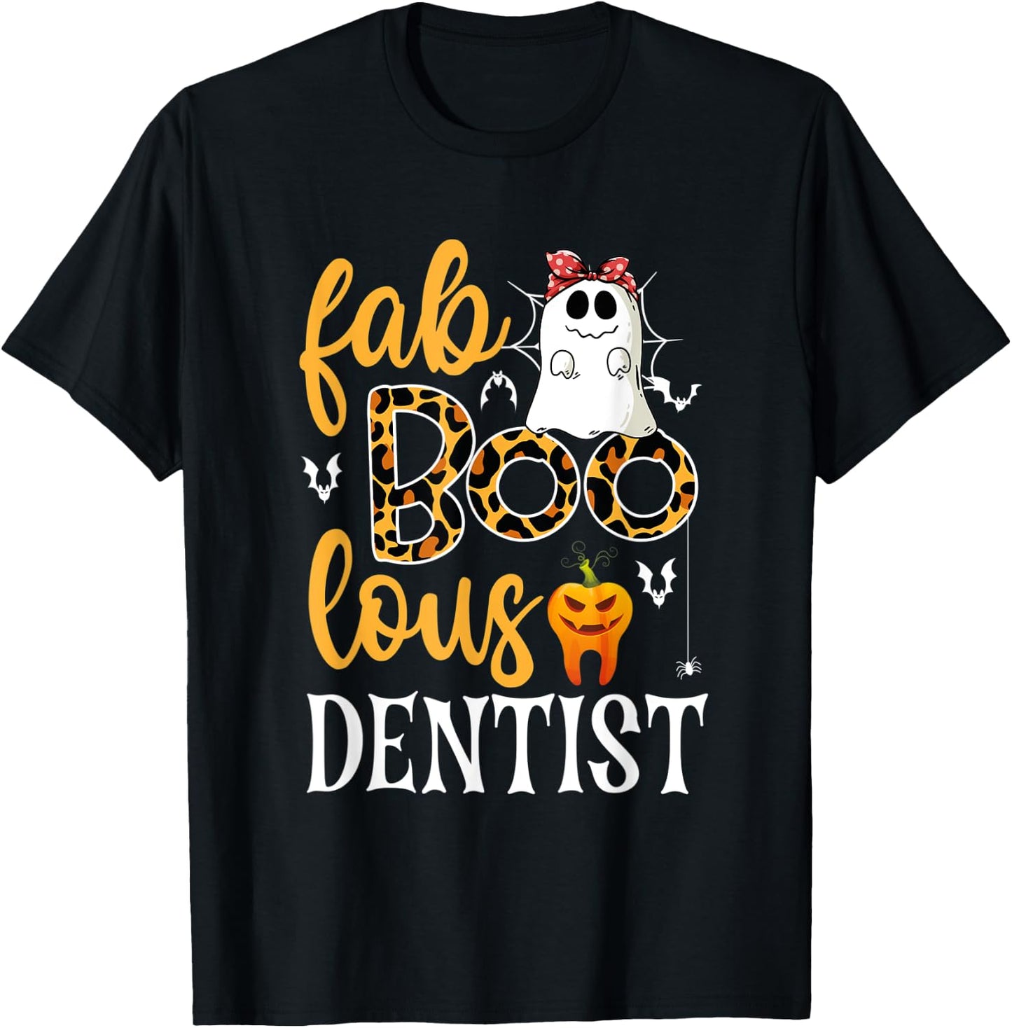 Halloween Dentist – The Boo Crew Dental Tech Scary Halloween T-Shirt - T-Shirt | Black