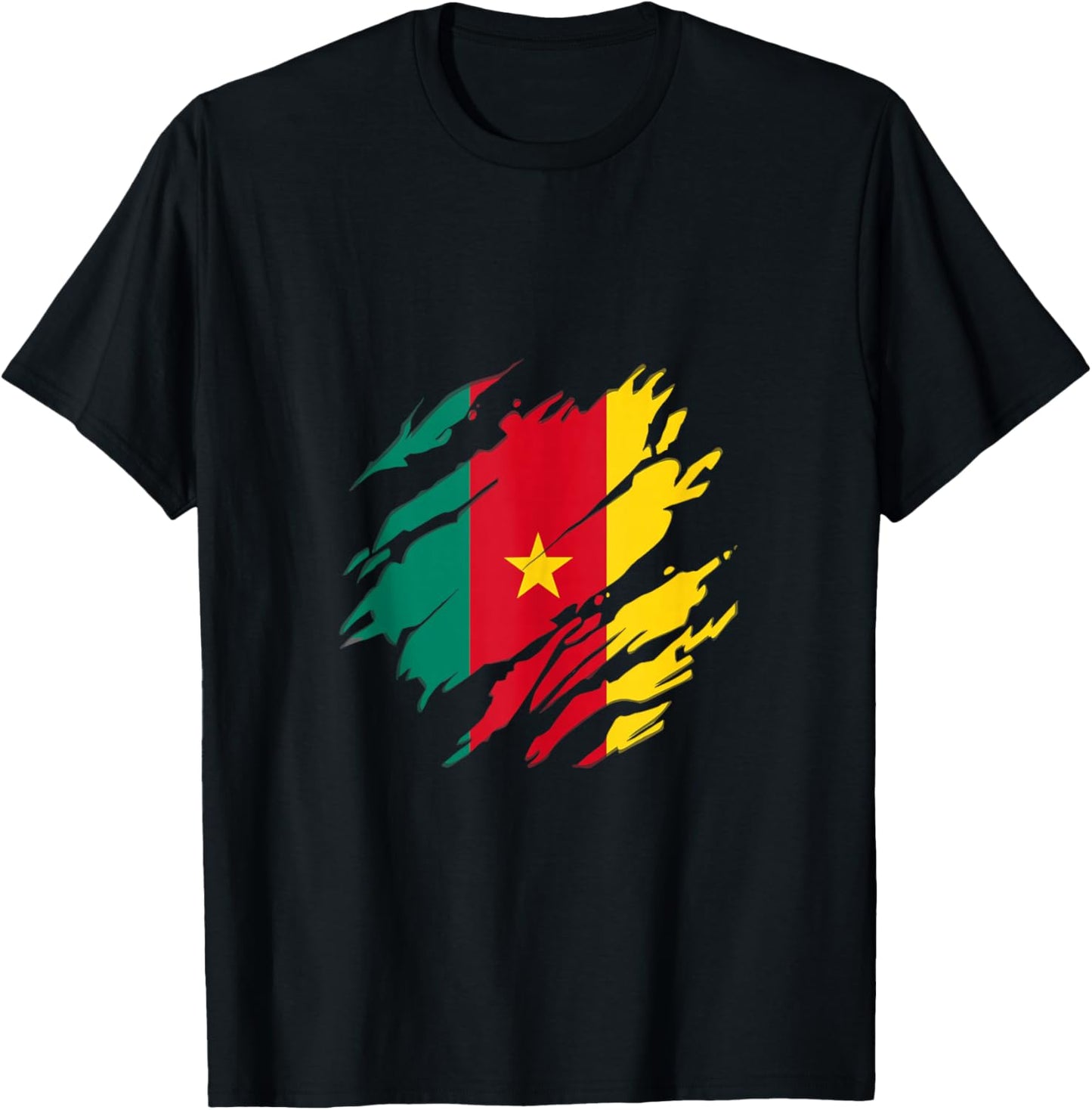 Cameroon Flag Africa Pride Cameroon Football Fan Jersey T-Shirt - T-Shirt | Black