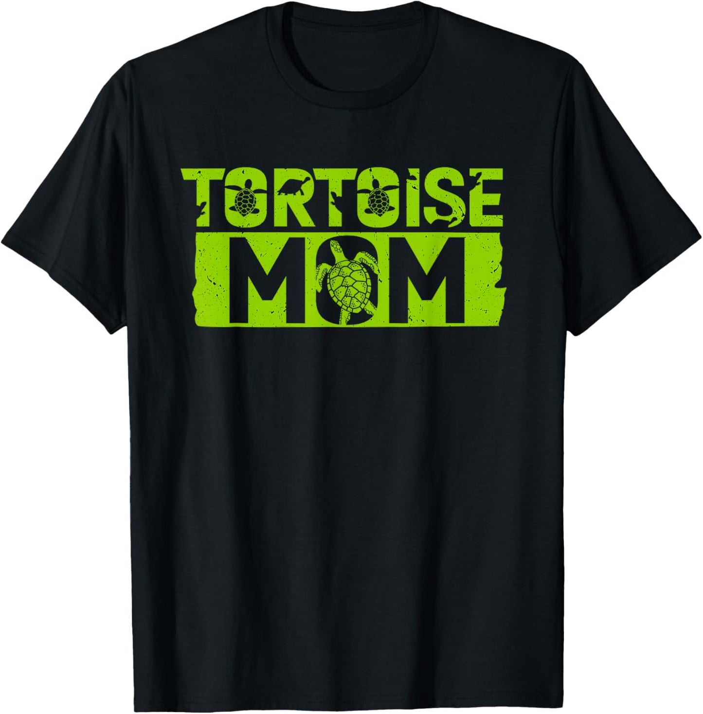 Tortoise Mom Reptiles TortoiseLover T-Shirt - T-Shirt | Black