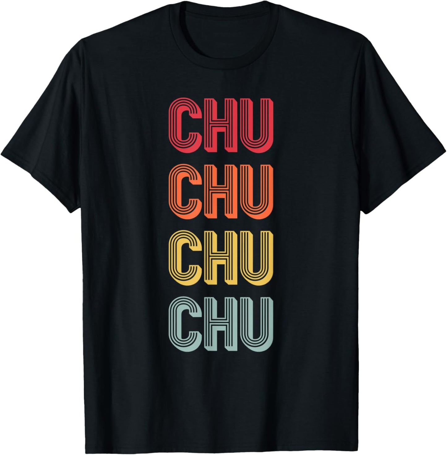 CHU Gift Surname Funny Retro Vintage 80s Birthday Reunion T-Shirt - T-Shirt | Black
