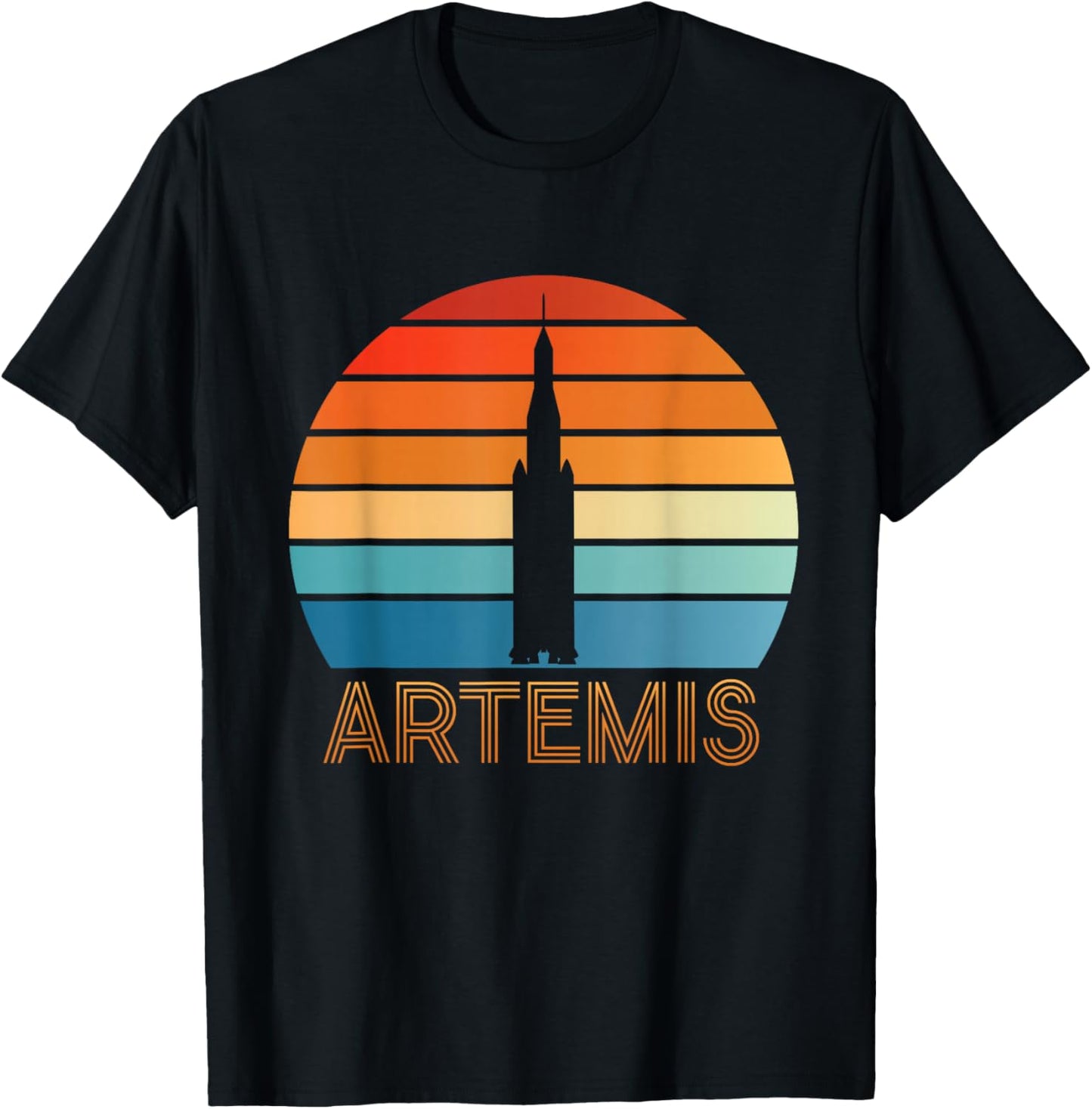 Artemis - Moon Mars and Beyond Space Exploration T-Shirt - T-Shirt | Black