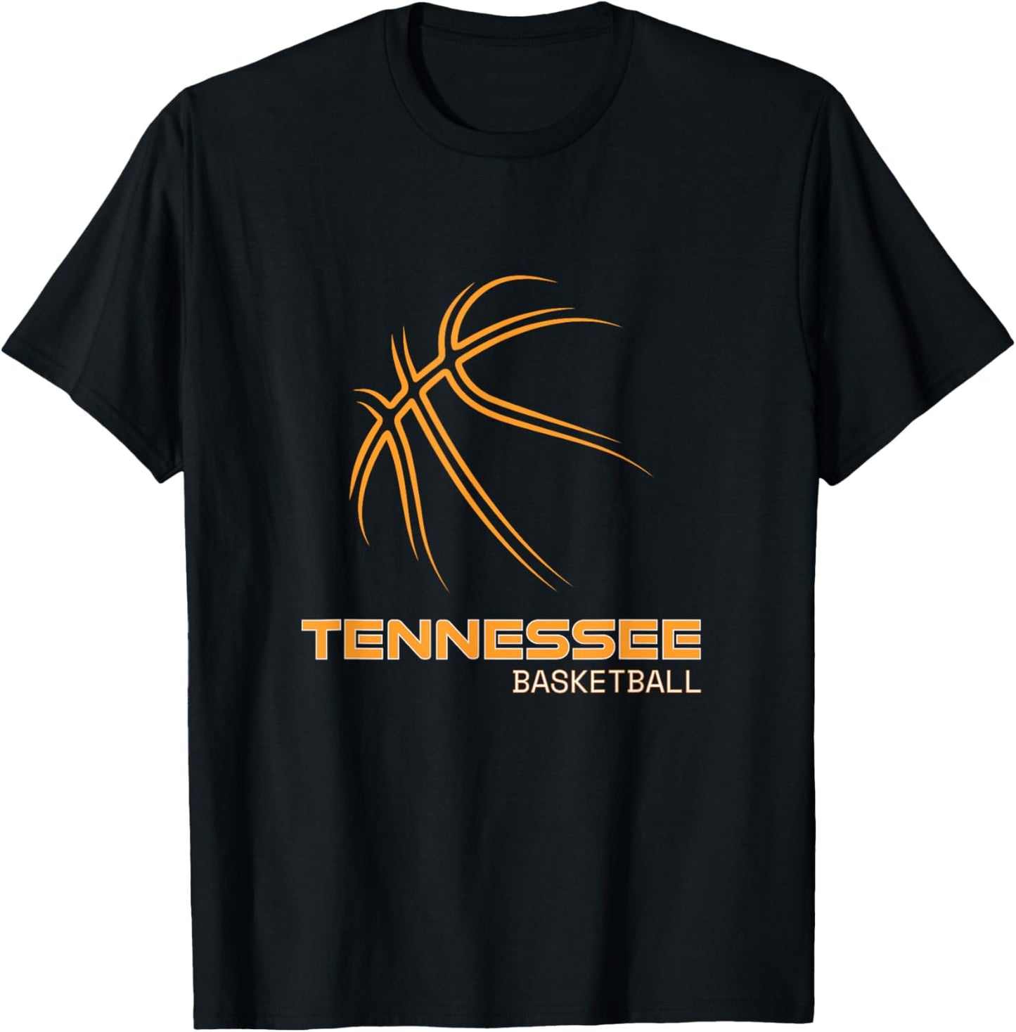 The Volunteer State Sports Fan Tennessee Basketball Hoops T-Shirt - T-Shirt | Black