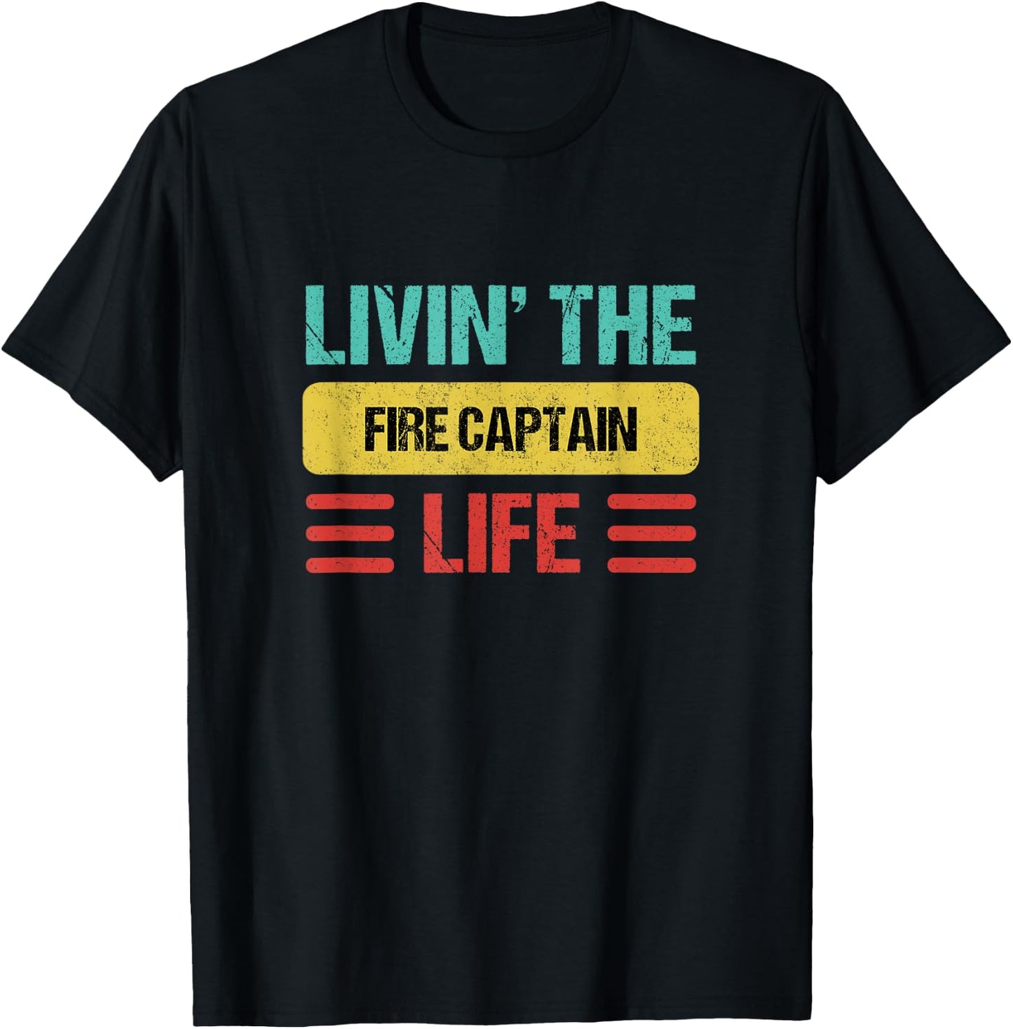 Fire Captain T-Shirt - T-Shirt | Black