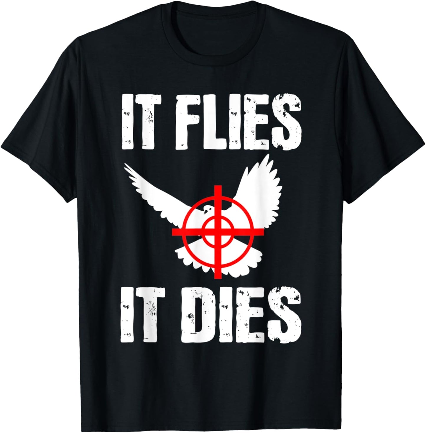 Dove Hunting Pigeon Bird Hunter Huntress T-Shirt - T-Shirt | Black