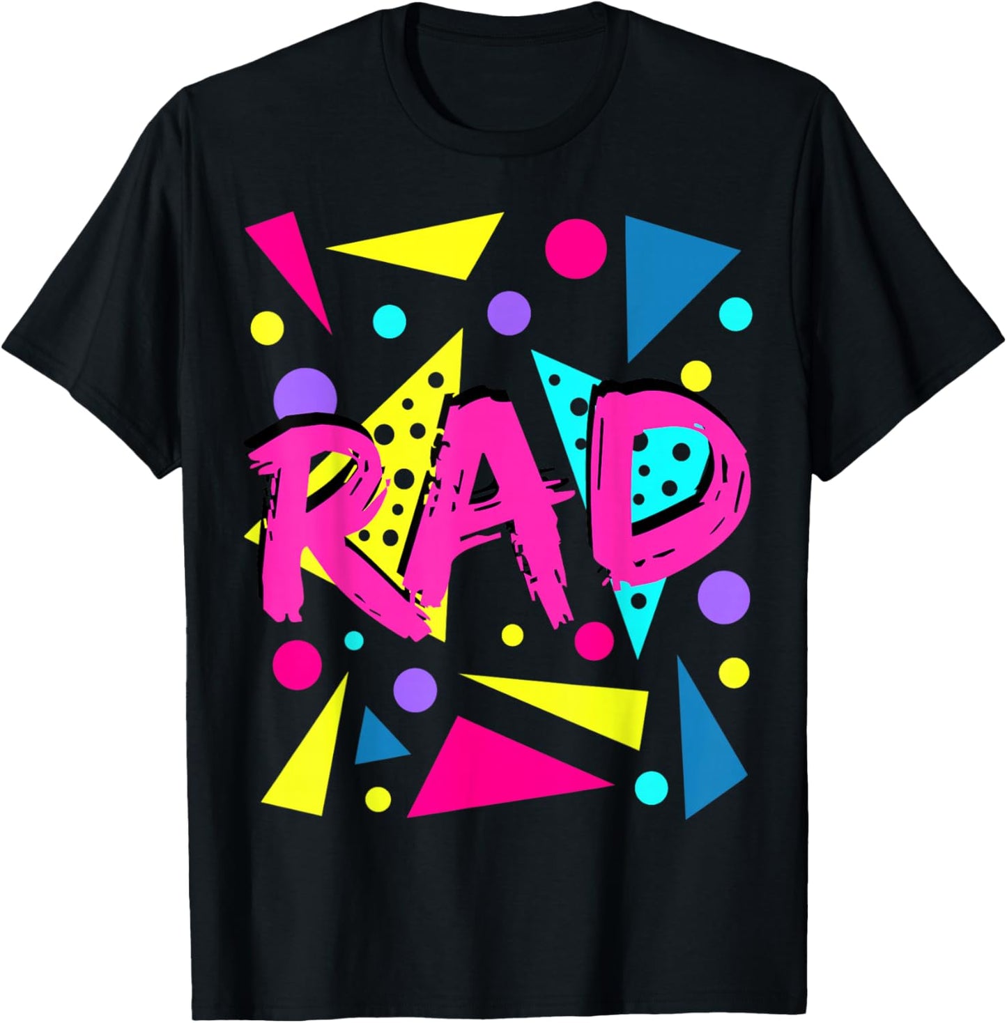 Rad 1980s Vintage Eighties Costume Party T-Shirt - T-Shirt | Black