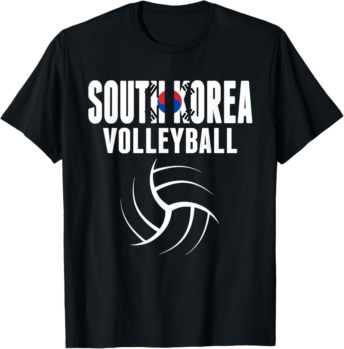 South Korea Volleyball Fans Jersey - Korean Sport Lovers T-Shirt - T-Shirt | Black