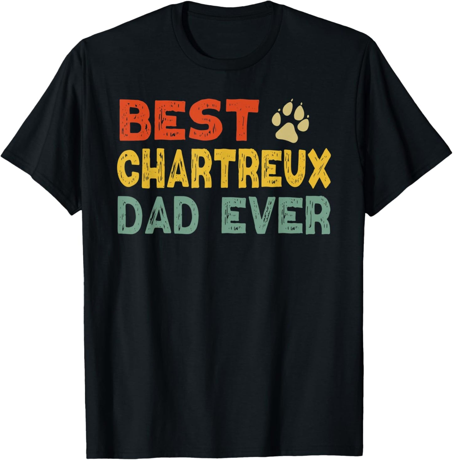 Chartreux Cat Dad Owner Breeder Lover Kitten T-Shirt - T-Shirt | Black