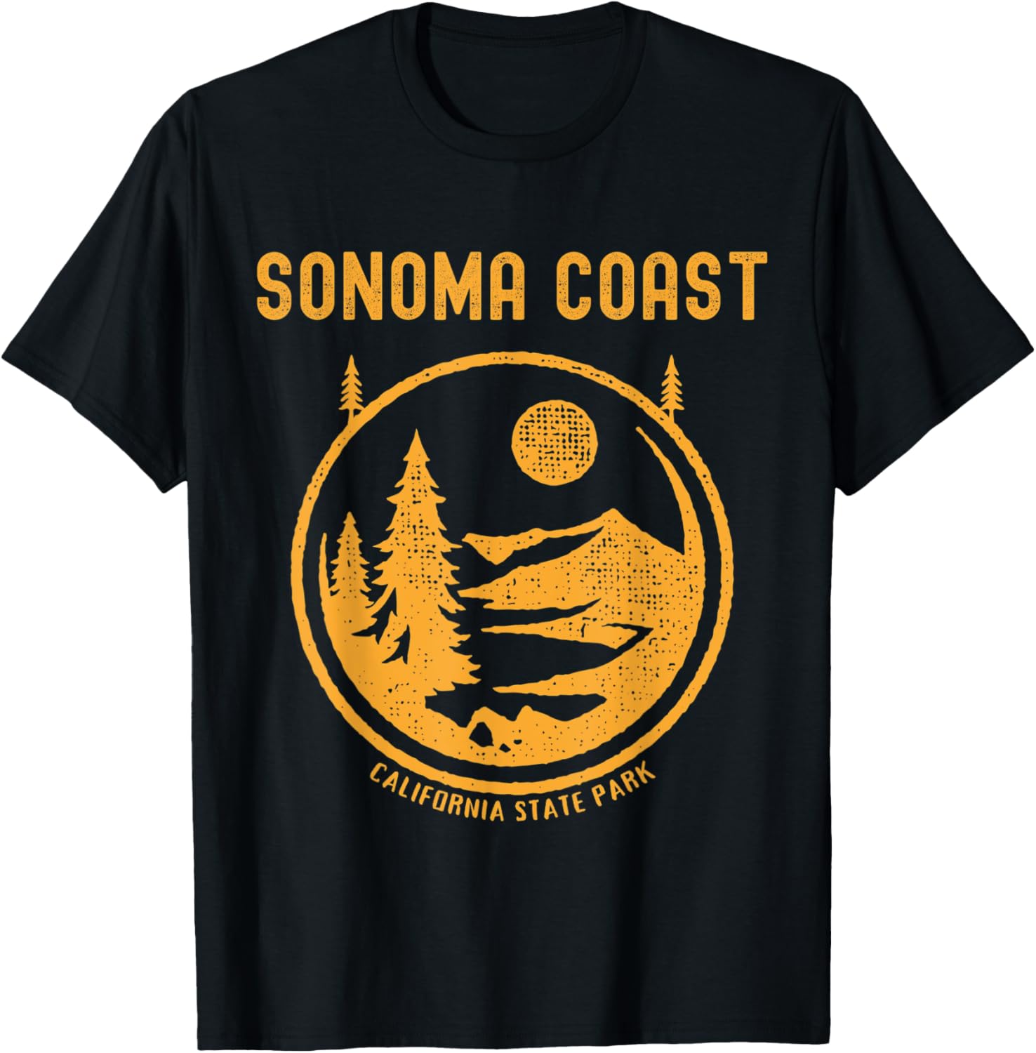 Sonoma Coast California State Park T-Shirt - T-Shirt | Black