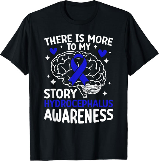 My Story Hydrocephalus Awareness Month Hydrocephalus Warrior T-Shirt - T-Shirt | Black