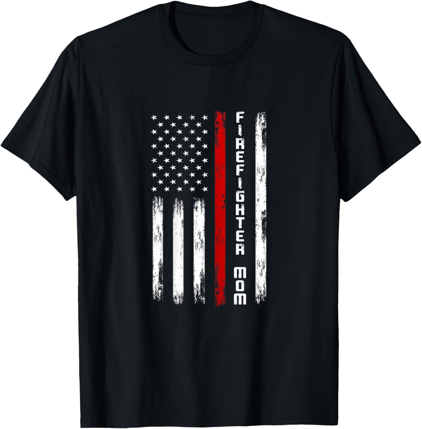 Firefighter Mom Firefighter T-Shirt - T-Shirt | Black