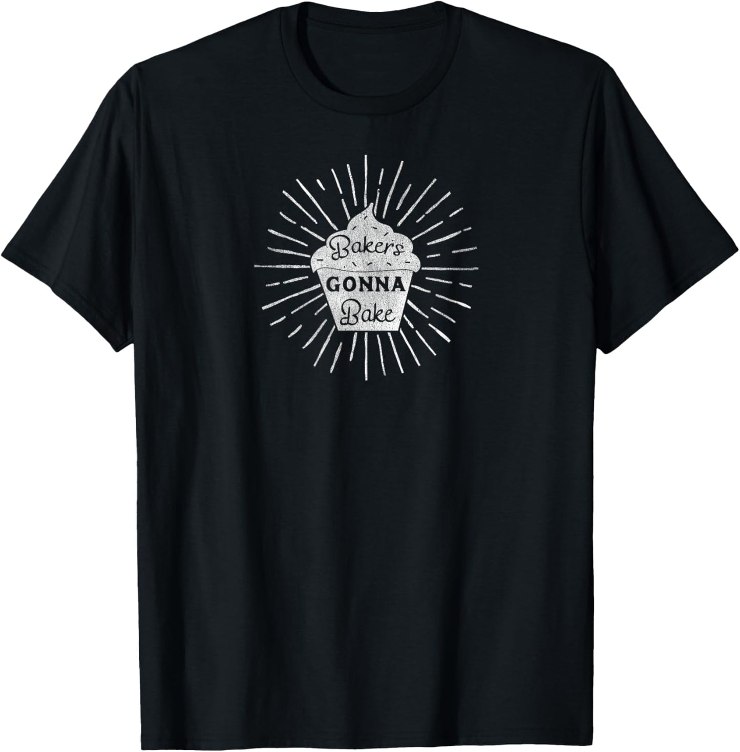 Retro Bakers Gonna Bake Cupcake Baking T-Shirt - T-Shirt | Black