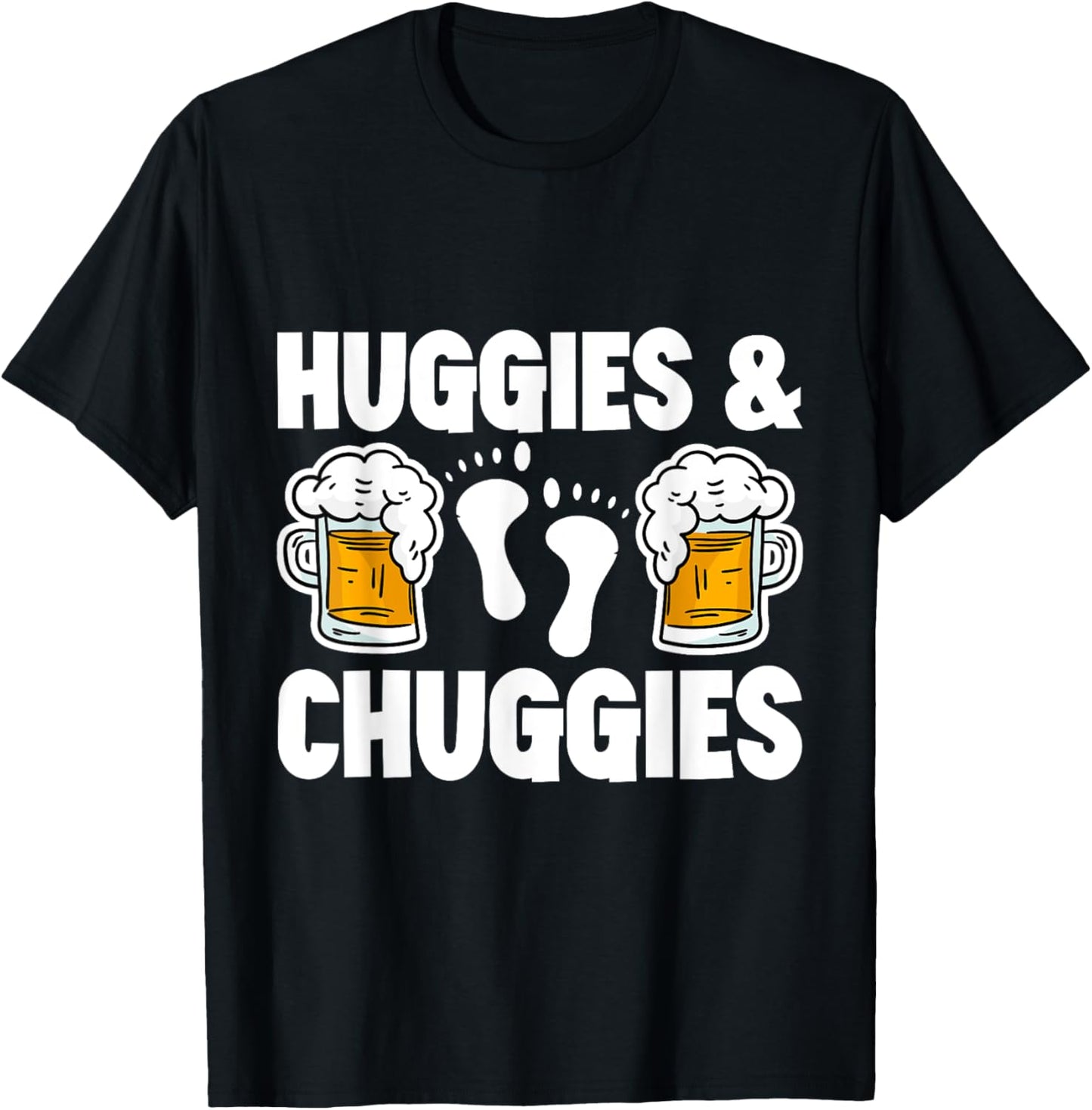 Huggies and Chuggies T-Shirt - T-Shirt | Black