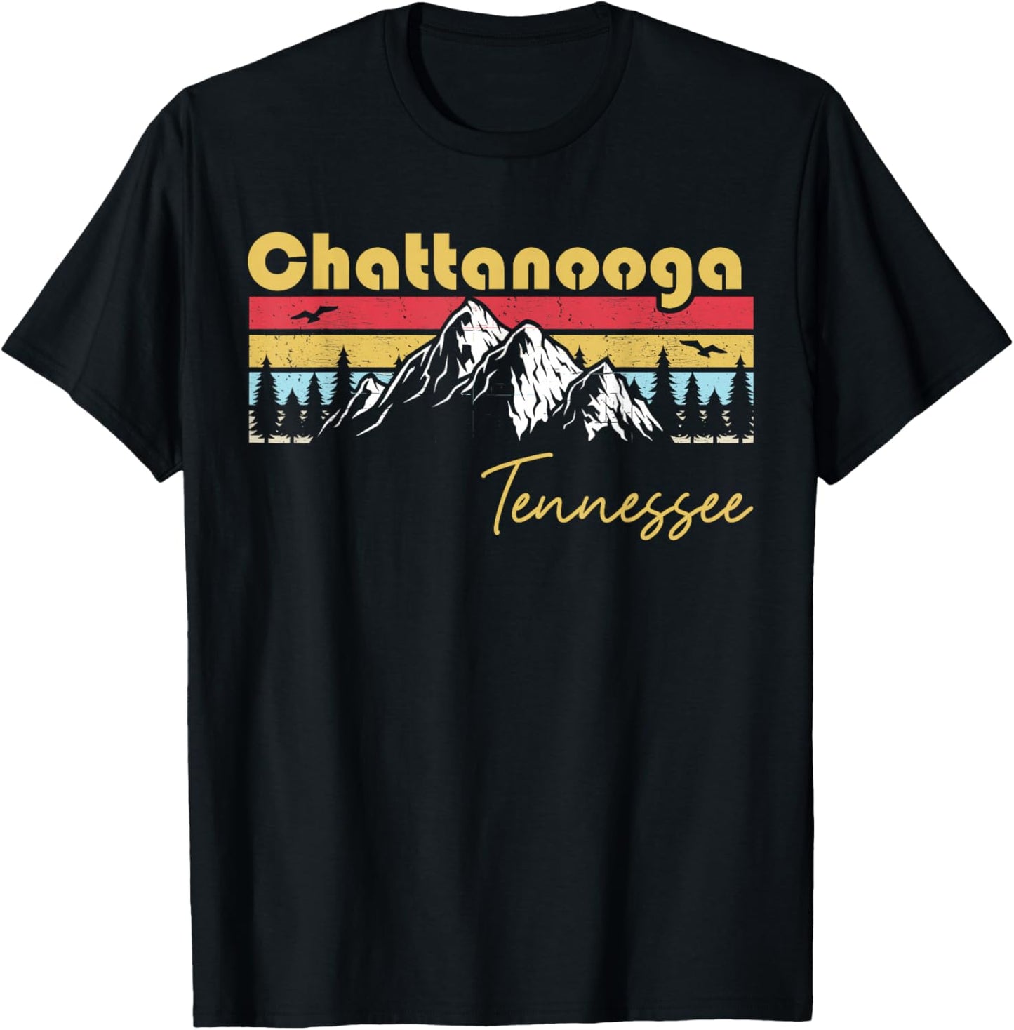 Chattanooga Tennessee Roots Hometown Vintage Home State T-Shirt - T-Shirt | Black