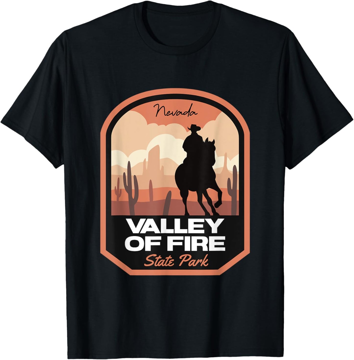 Valley of Fire State Park Desert Cowboy T-Shirt - T-Shirt | Black