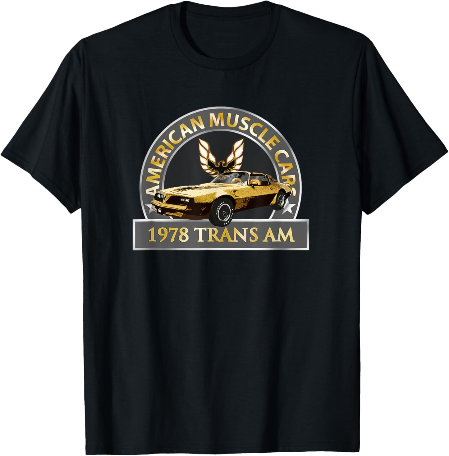 Vintage Classic 1978 Trans am, Muscle Cars, 1970s Cars T-Shirt - T-Shirt | Black