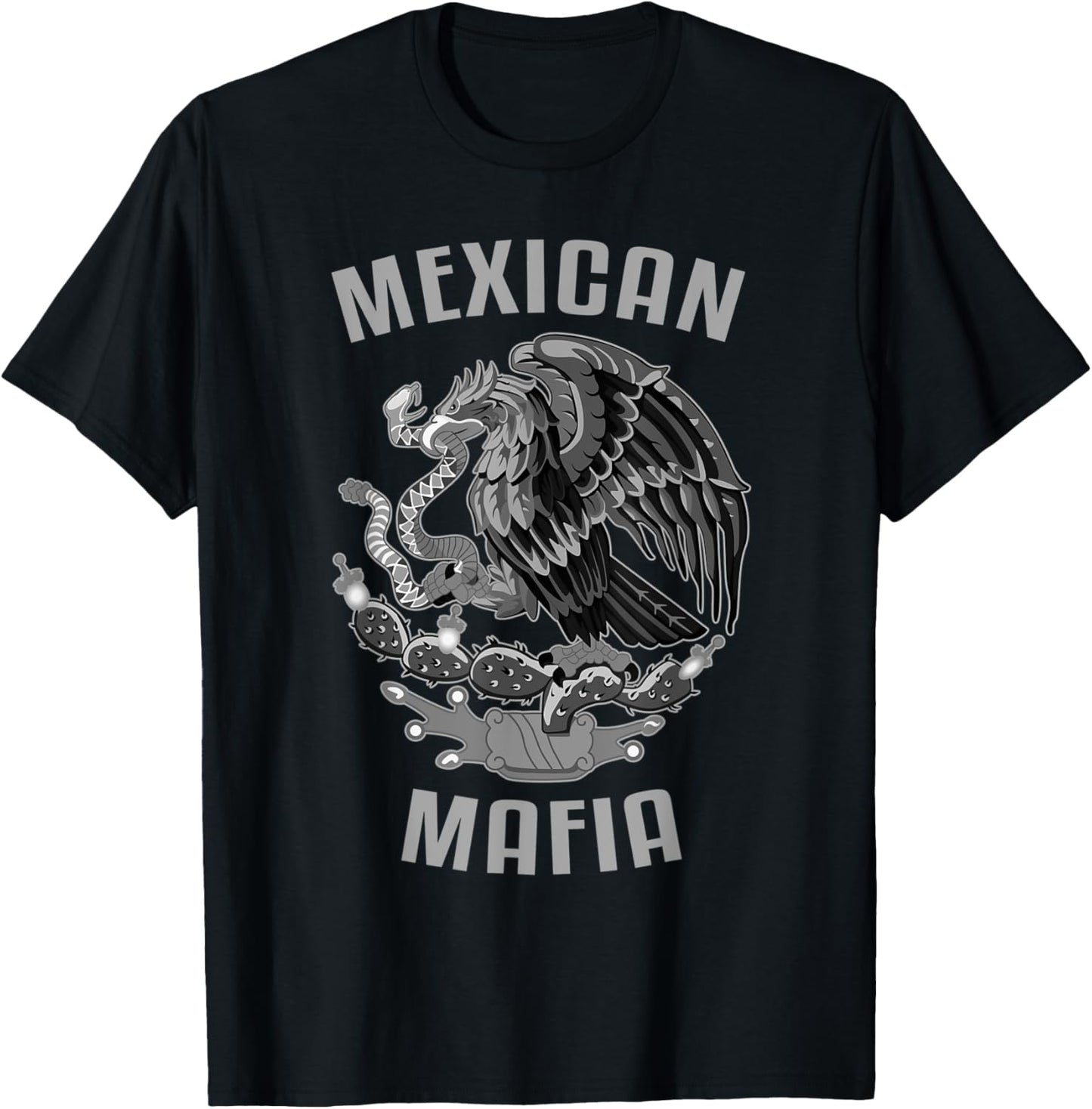 Mexican Mafia Mexico Eagle T-Shirt - T-Shirt | Black