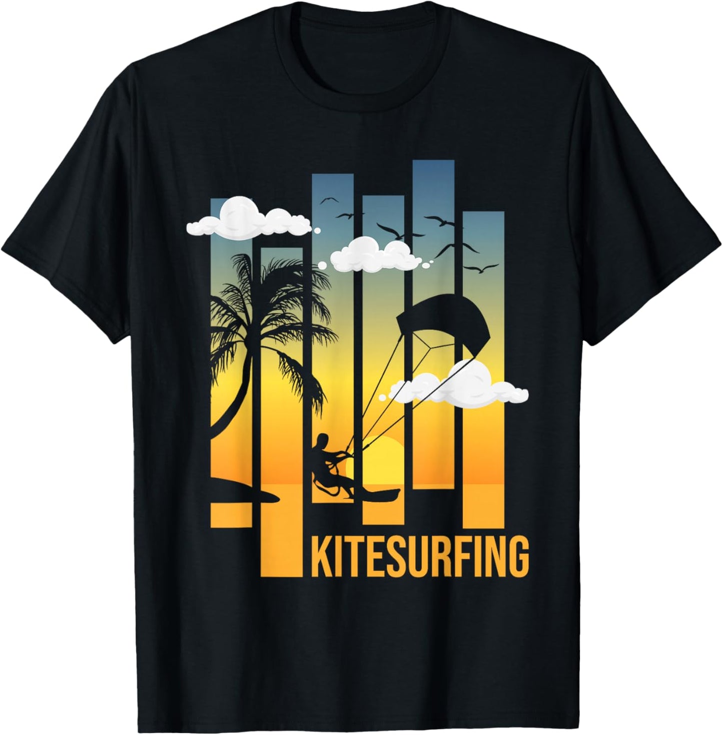 Kitesurfing - Kiteboarding Kiteboarder Kitesurfer T-Shirt - T-Shirt | Black
