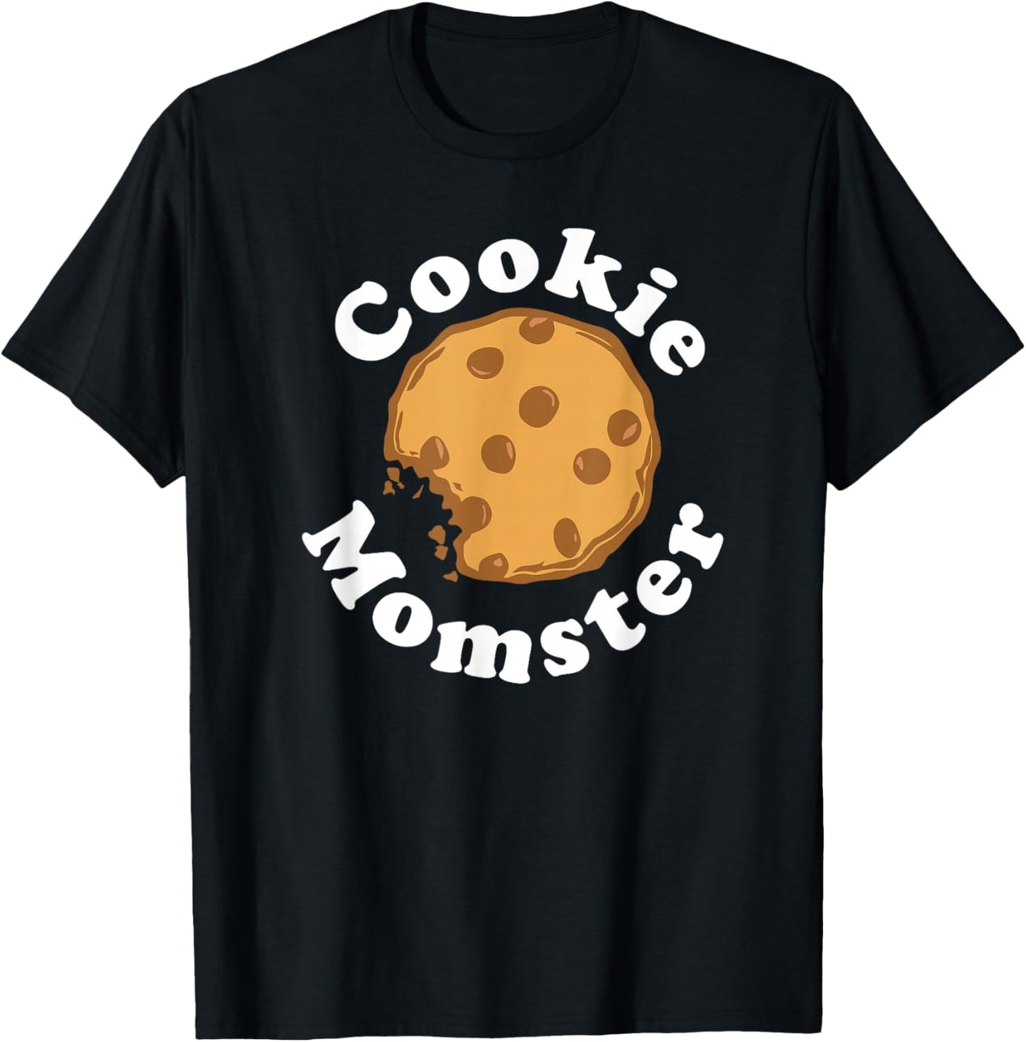 Cookie Momster funny baking Mom Baker gift T-Shirt - T-Shirt | Black