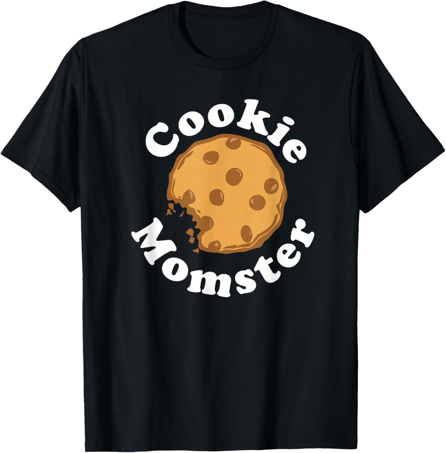 Cookie Momster funny baking Mom Baker gift T-Shirt - T-Shirt | Black