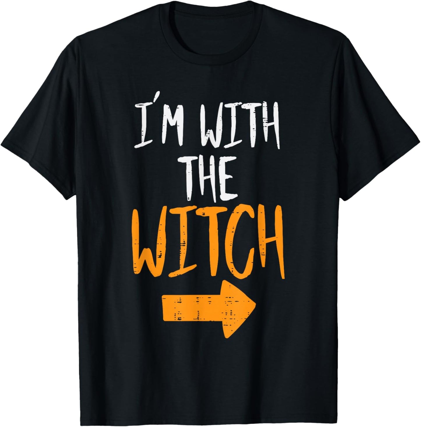 Im With The Witch Funny Halloween Matching Couple Him Men T-Shirt - T-Shirt | Black