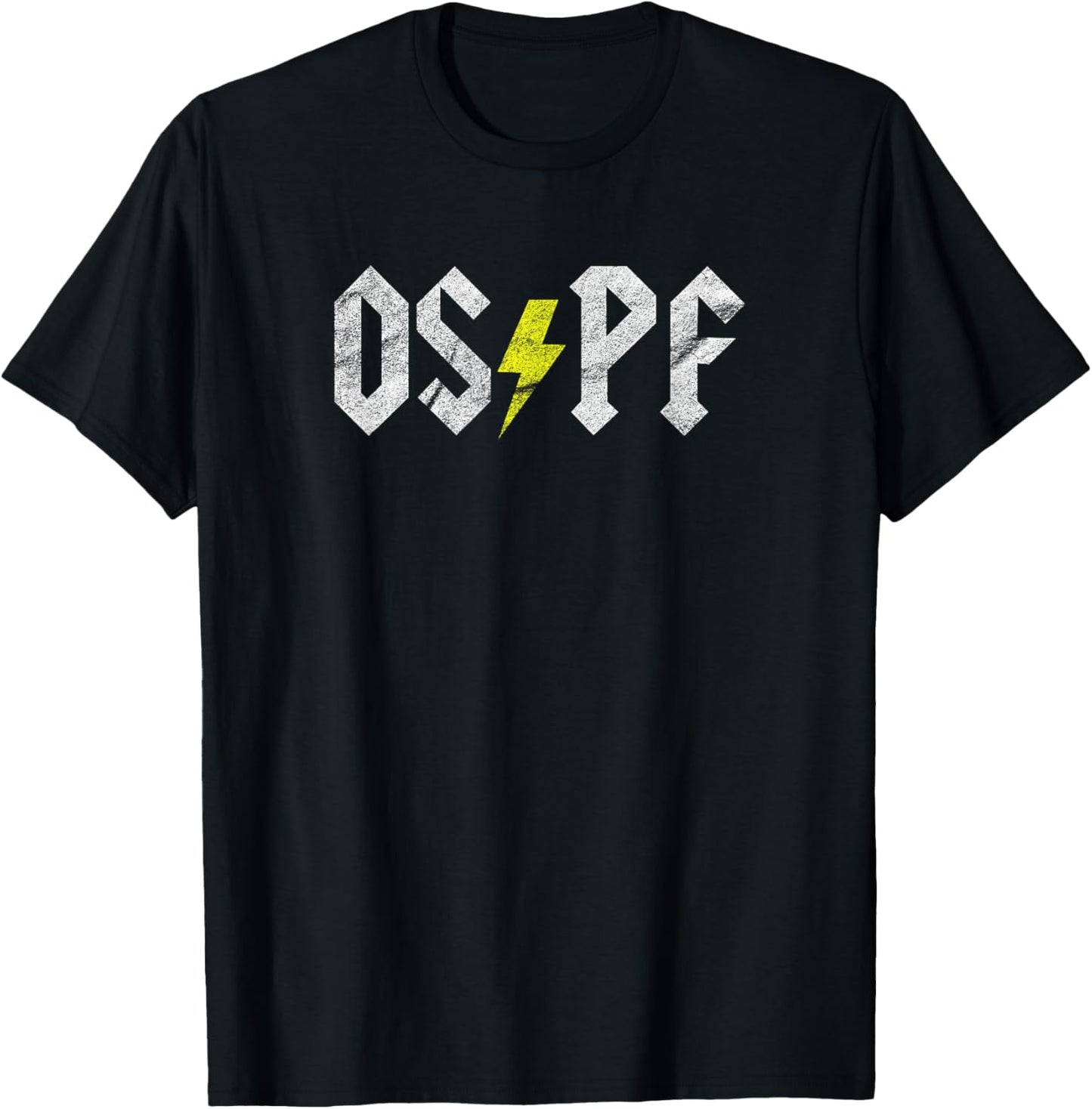 Networking OSPF: IT network OSPF routing protocol T-Shirt - T-Shirt | Black