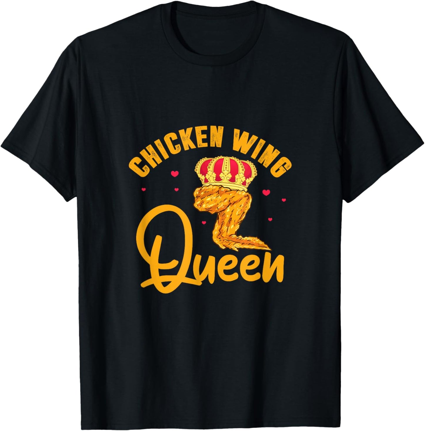Chicken Wing Queen Black - Women's Small T-Shirt - T-Shirt | Black