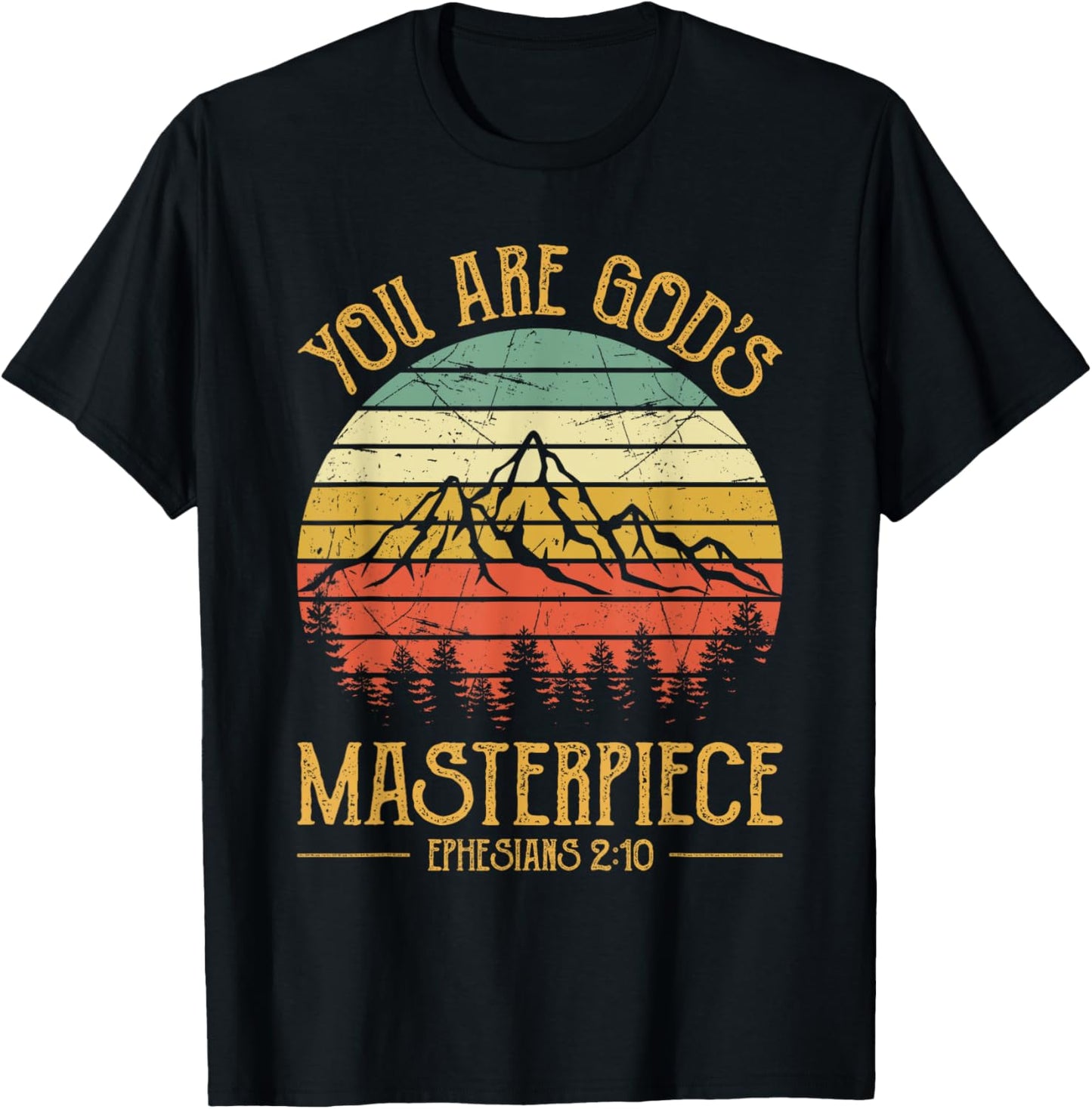 You Are God's Masterpiece Kids Christian T-Shirt - T-Shirt | Black
