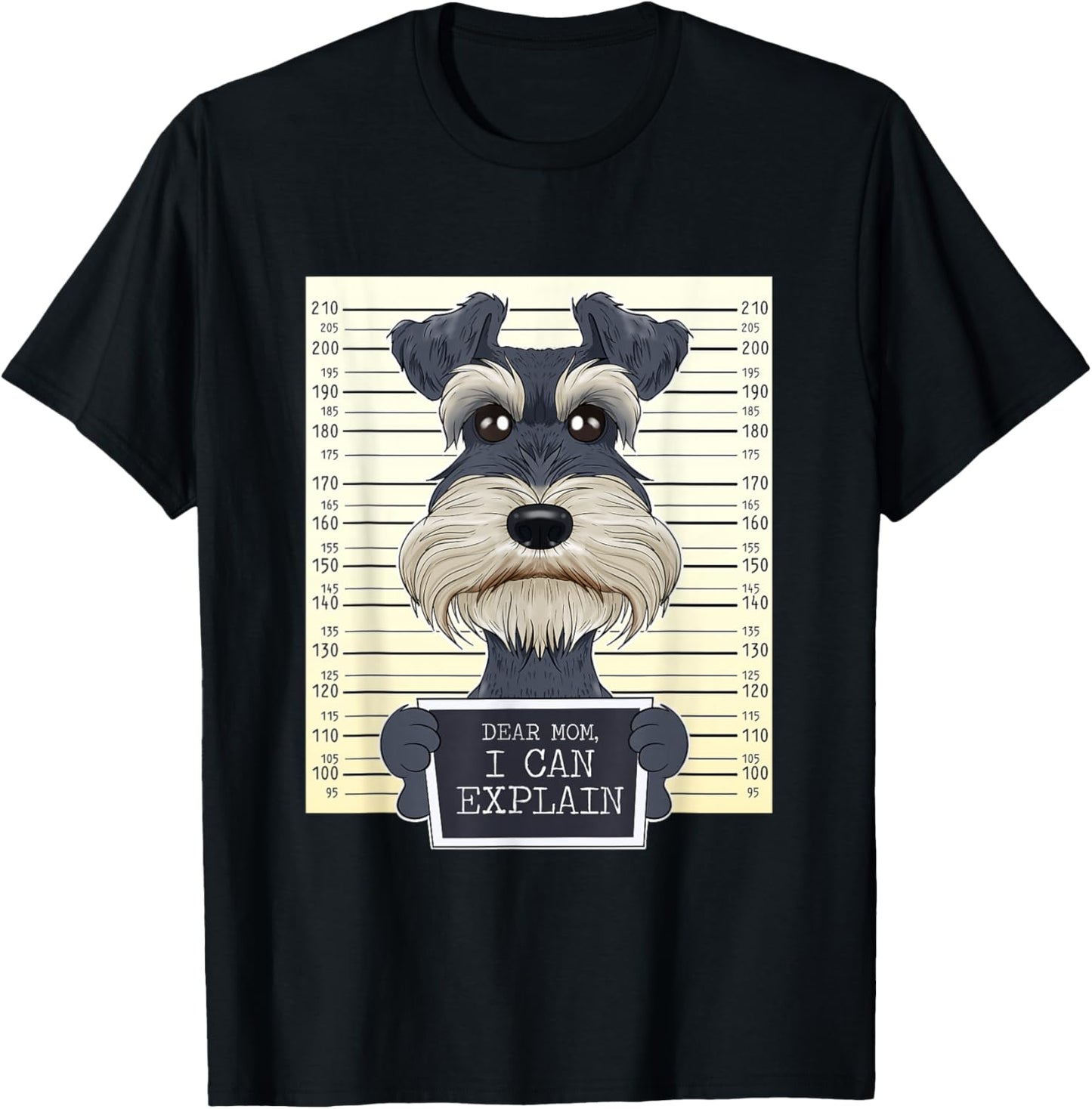 Funny Miniature Schnauzer Mom I Miniature Schnauzer Small T-Shirt - T-Shirt | Black