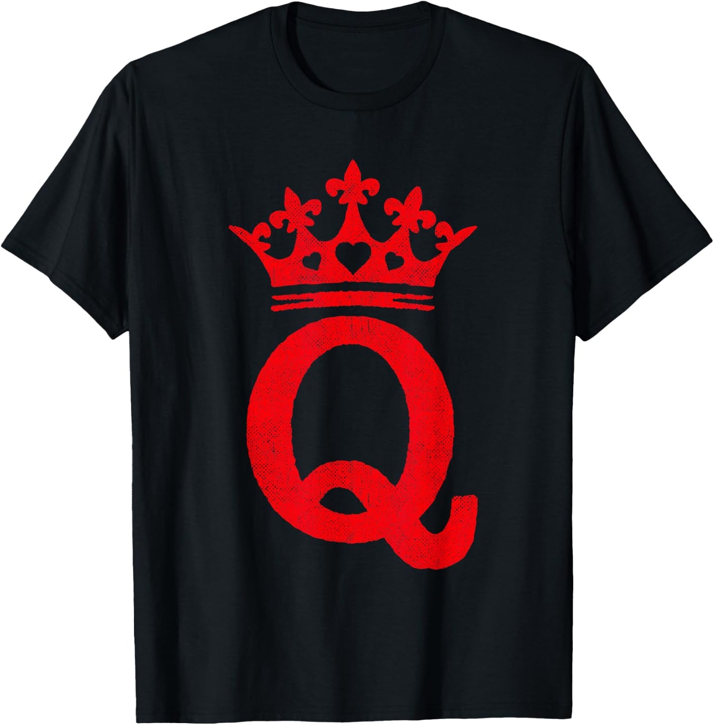 Queen Hearts Halloween Costume - Valentines Queen of Hearts T-Shirt - T-Shirt | Black
