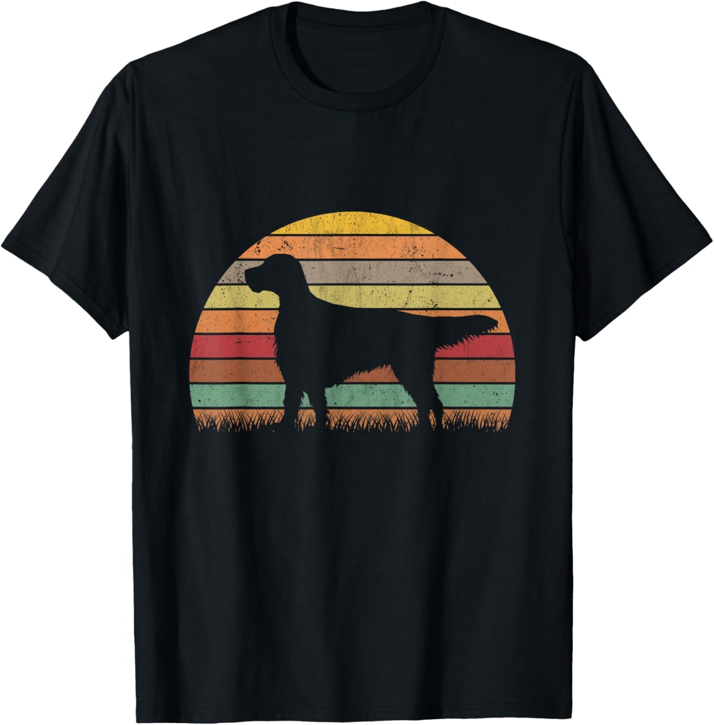 English Setter Retro T-Shirt - T-Shirt | Black