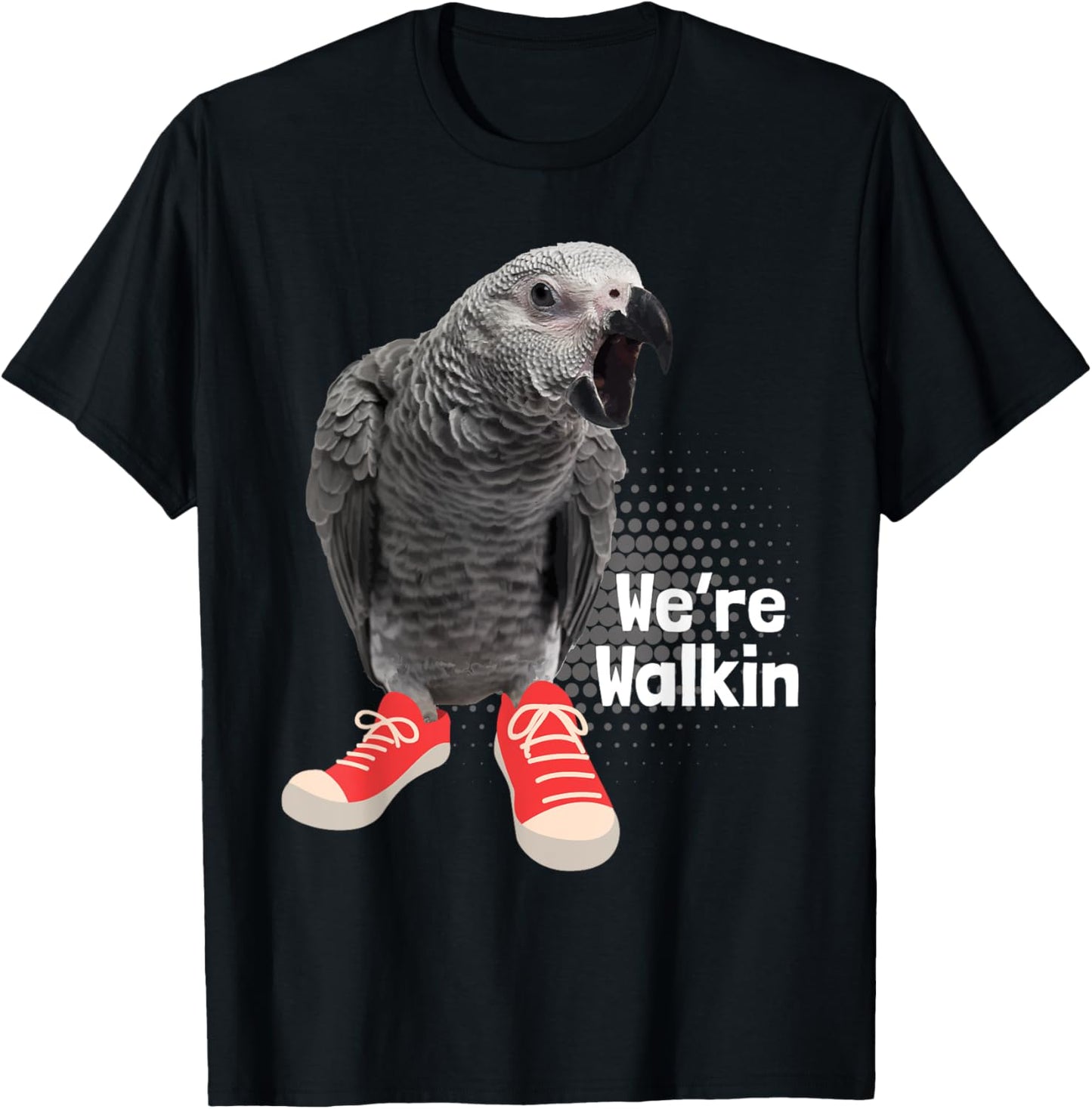 We're Walkin - Parrot Lover Animal Whisperer Zookeeper T-Shirt - T-Shirt | Black