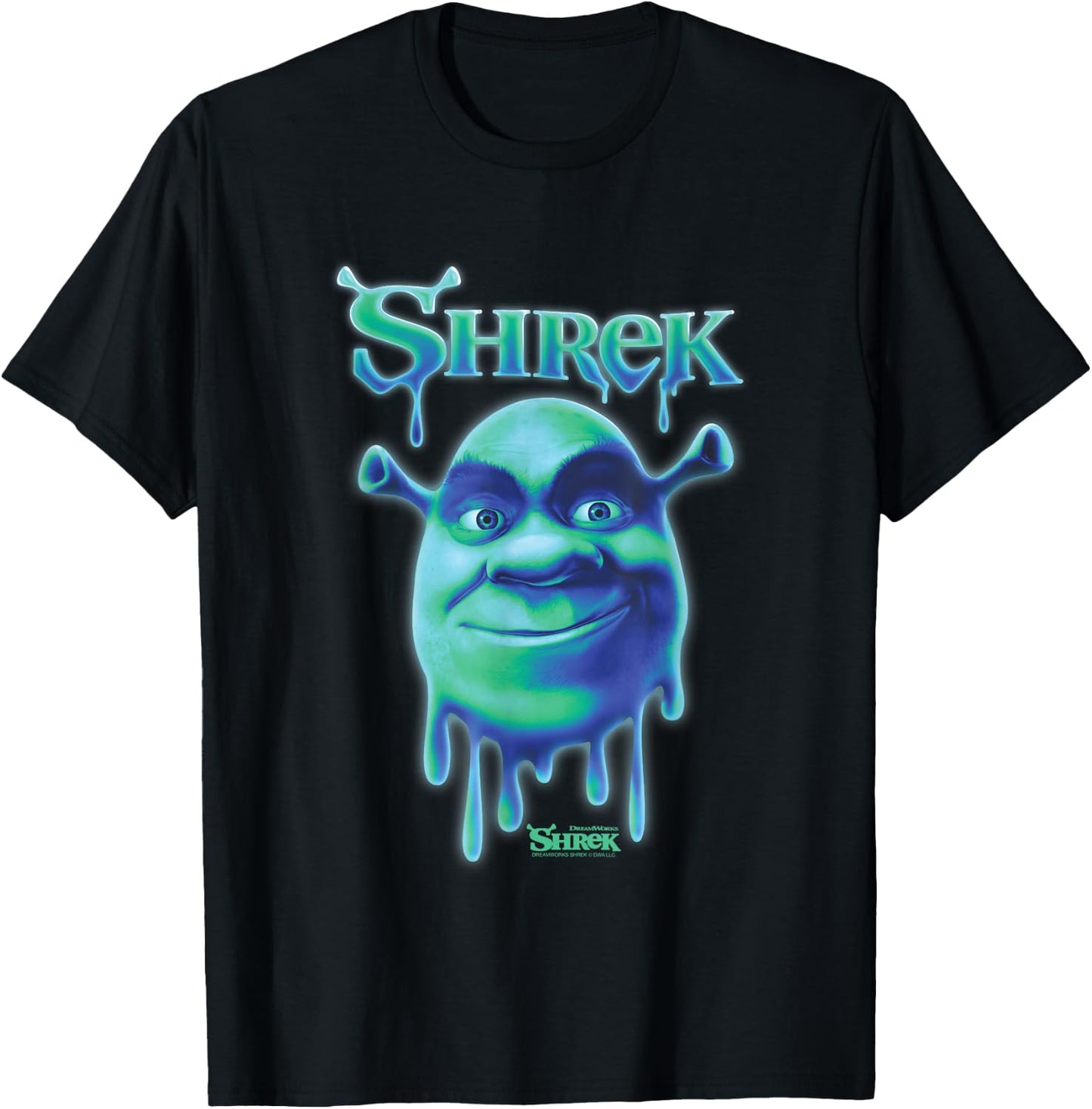Shrek Slime Big Face T-Shirt - T-Shirt | Black