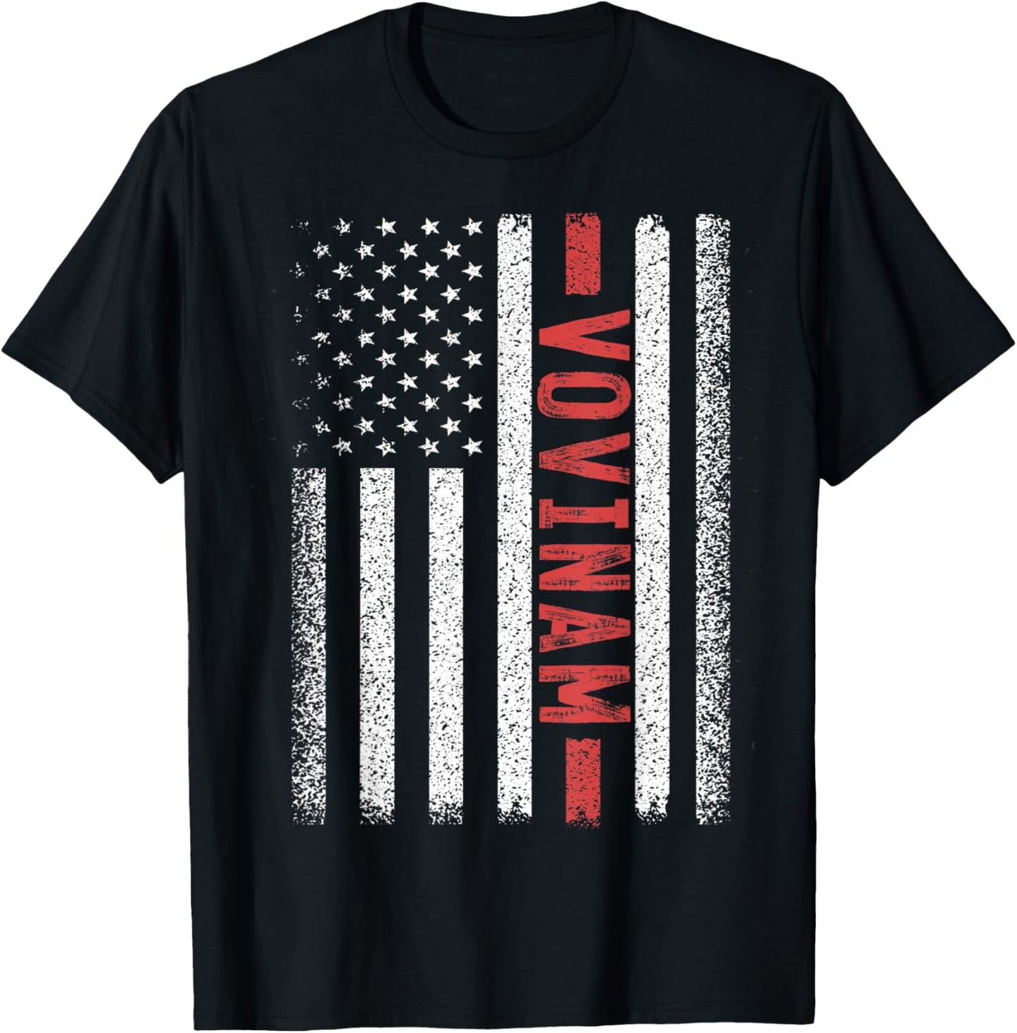 Vovinam American Flag 4th of July Vietnam Martial Arts Men T-Shirt - T-Shirt | Black