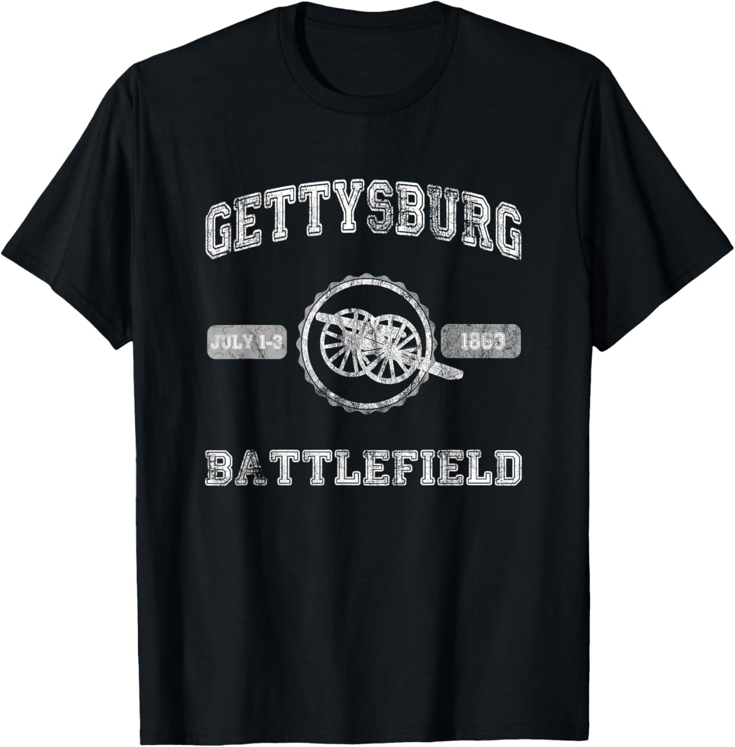 Gettysburg Battlefield T-Shirt - T-Shirt | Black