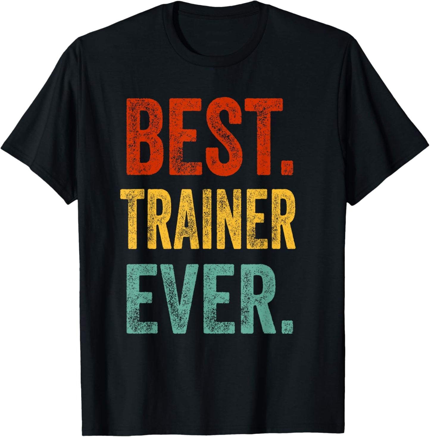 Best Trainer Ever Support Staff Trainer Gift Appareal T-Shirt - T-Shirt | Black