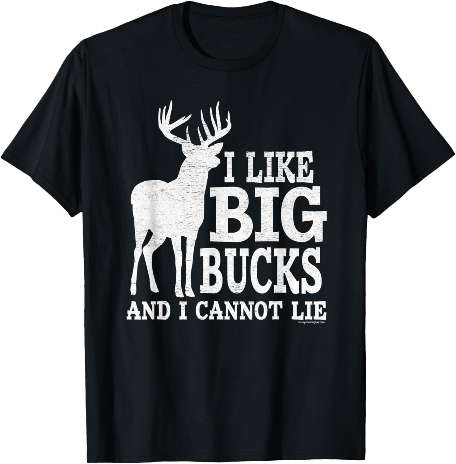 I Like Big Bucks and I Cannot Lie - Whitetail Deer Hunting T-Shirt - T-Shirt | Black