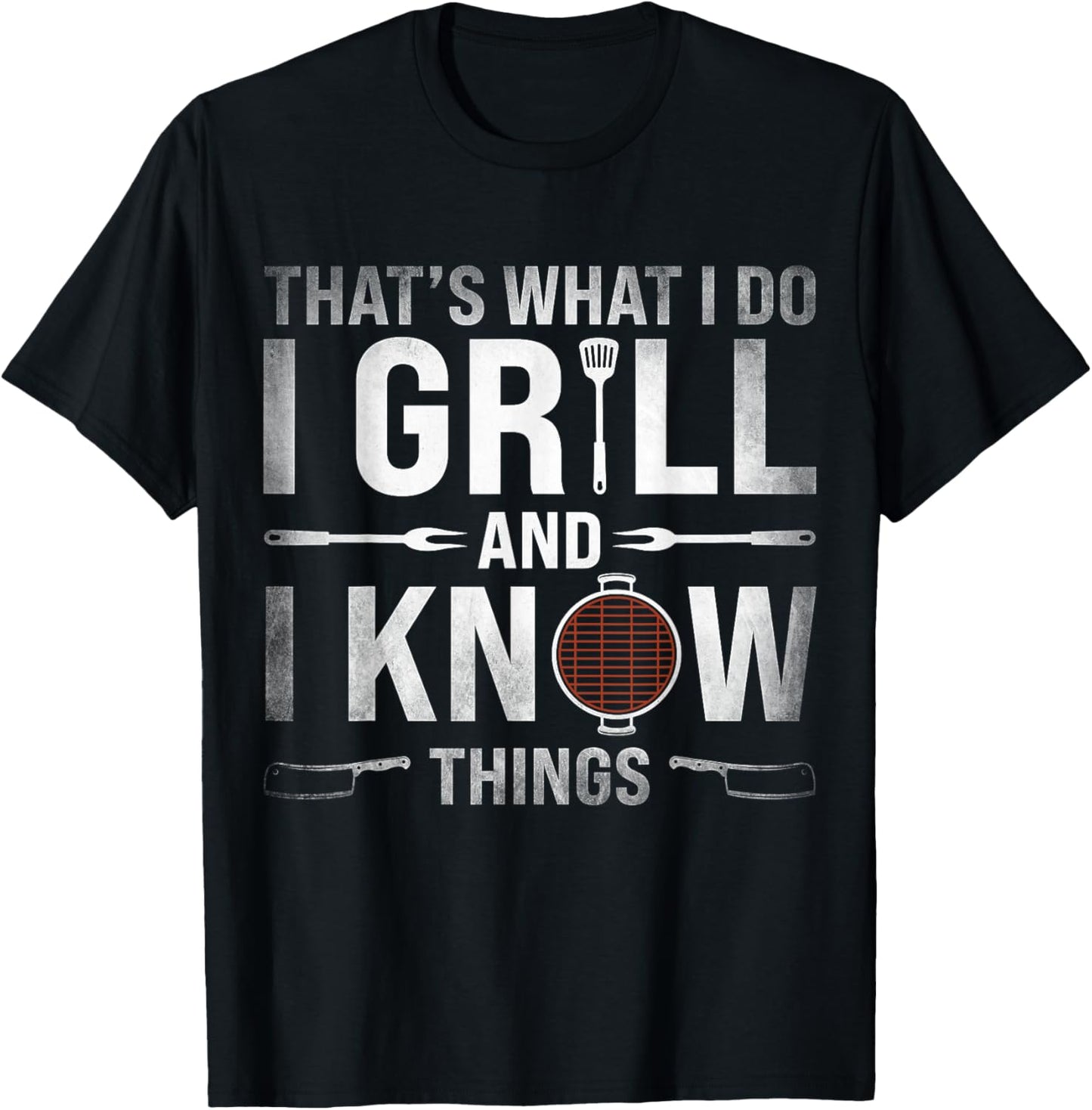 Funny Grilling BBQ Barbecue Smoking Meat Smoker Grill Lover T-Shirt - T-Shirt | Black