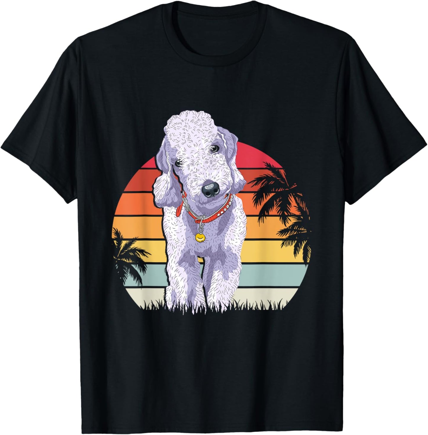 Bedlington Terrier Dog Clothes Women Kids T-Shirt - T-Shirt | Black