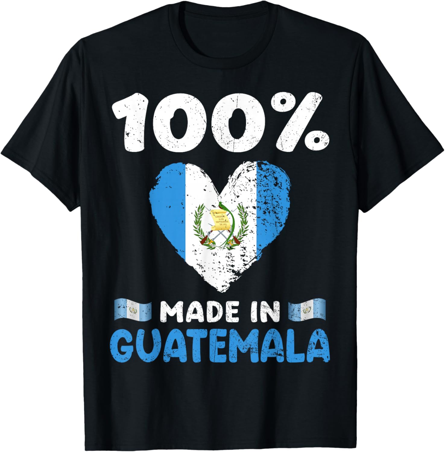 100 Percent Made In Guatemala Guatemalan Boys Girls Kids T-Shirt - T-Shirt | Black