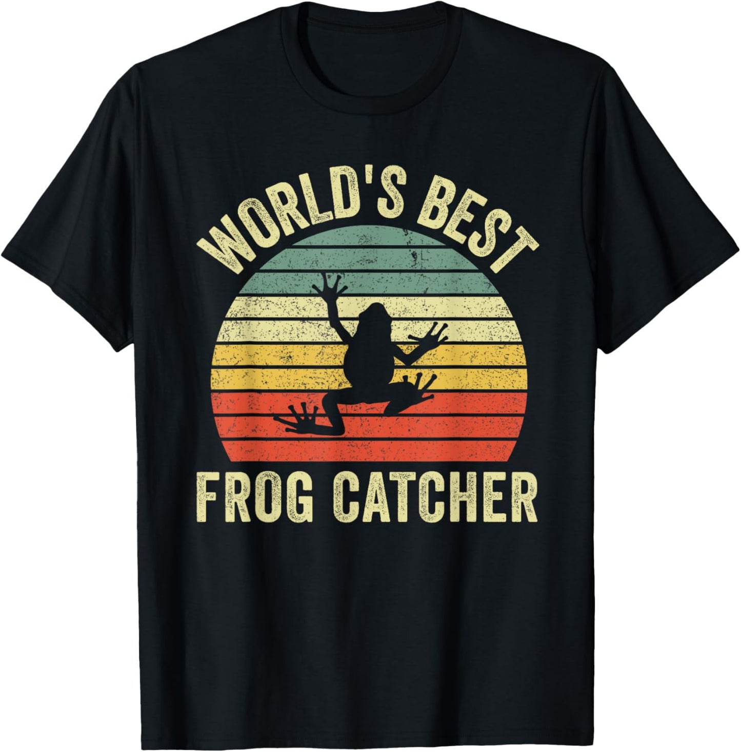World's Best Frog Catcher Frog Hunter For Kids Boys Girls T-Shirt - T-Shirt | Black