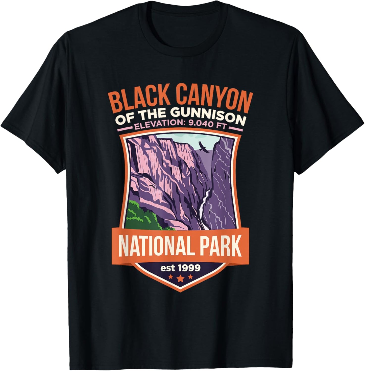 Black Canyon of the Gunnison National Park US Colorado T-Shirt - T-Shirt | Black