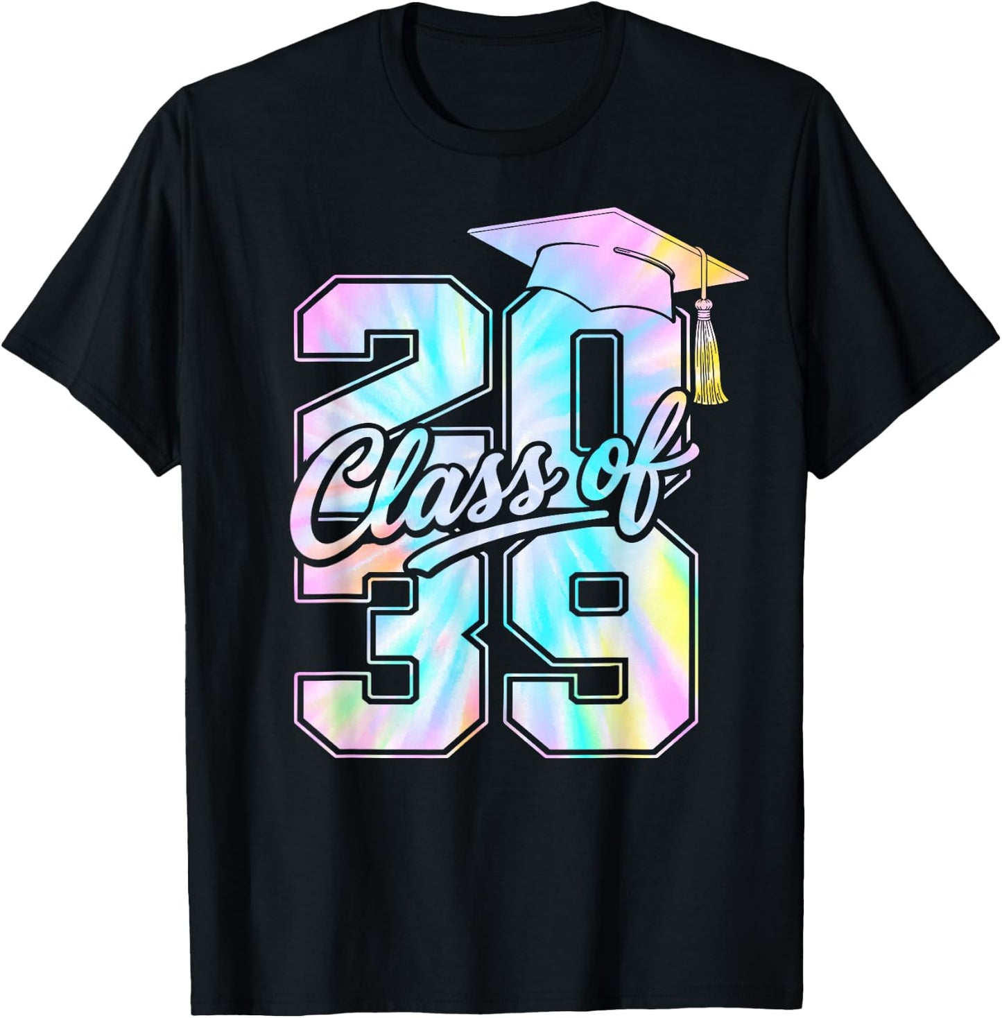Class of 2039 Grow with Me First Day of School Graduation T-Shirt - T-Shirt | Black