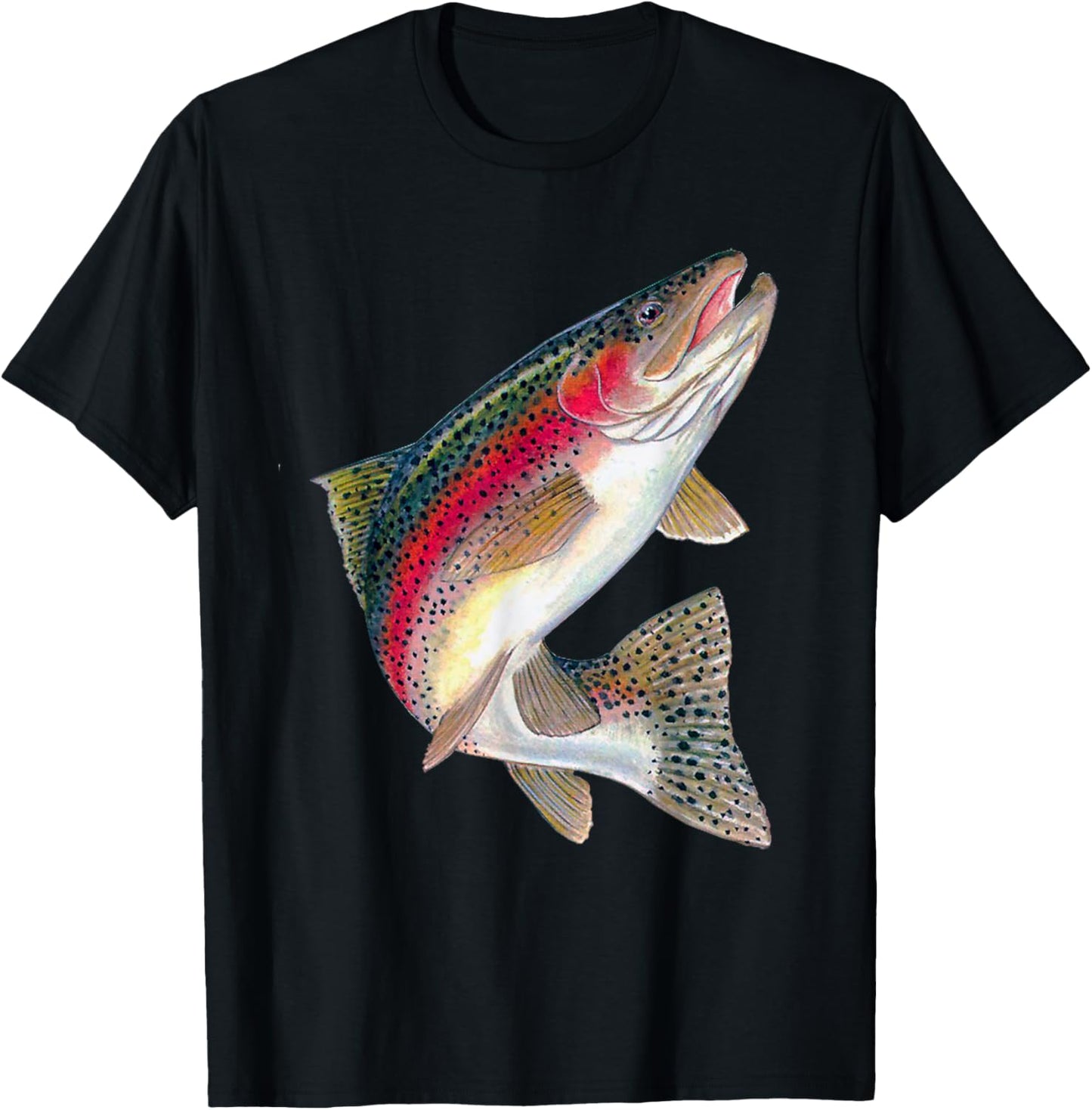 Trout Rainbow Trout Fishing Fishing Shirt T-Shirt - T-Shirt | Black