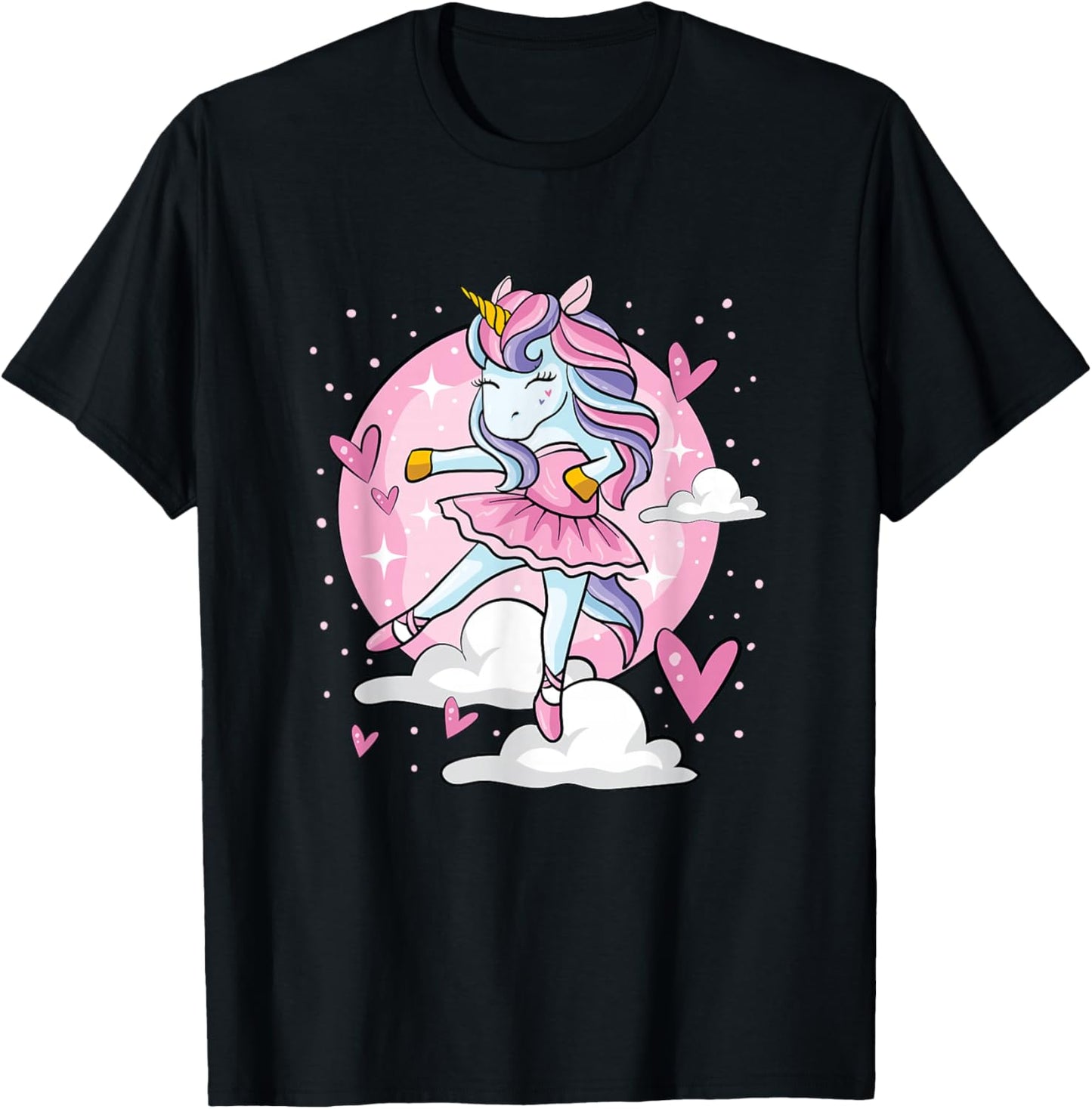 Ballet Unicorn Ballerina Cute Dance Teen Girl T-Shirt - T-Shirt | Black