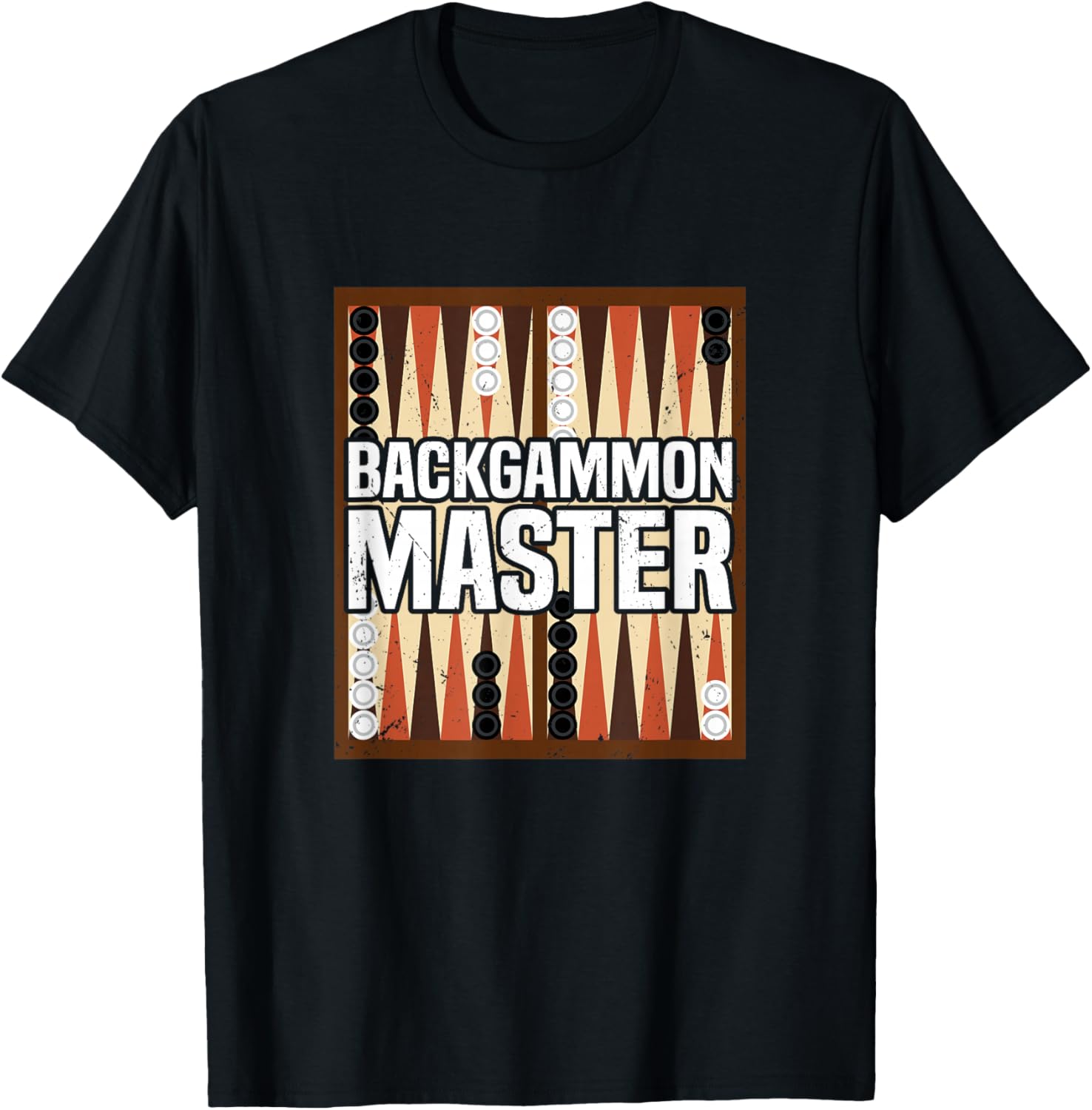 Backgammon Master Player Game T-Shirt - T-Shirt | Black