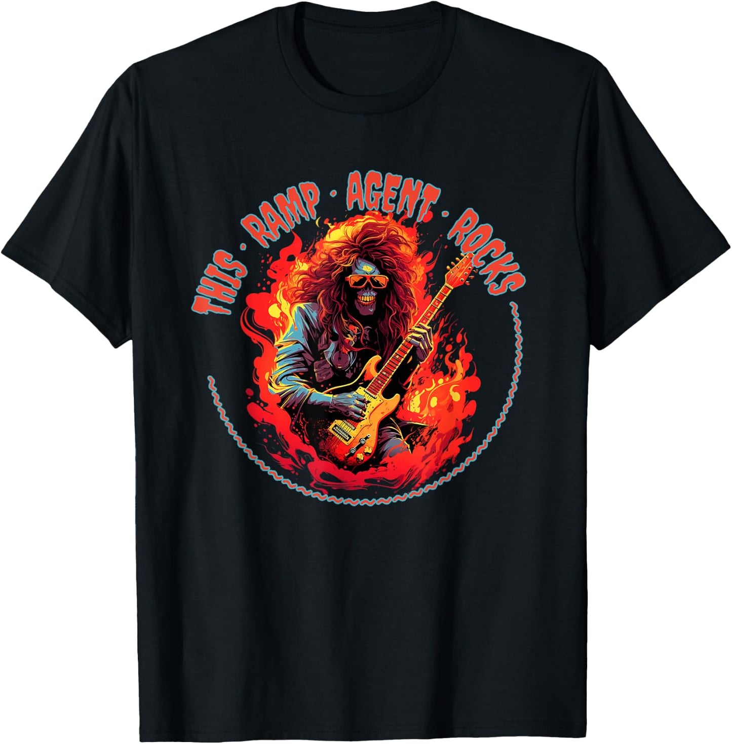 This Ramp Agent Rocks Funny Musician T-Shirt - T-Shirt | Black