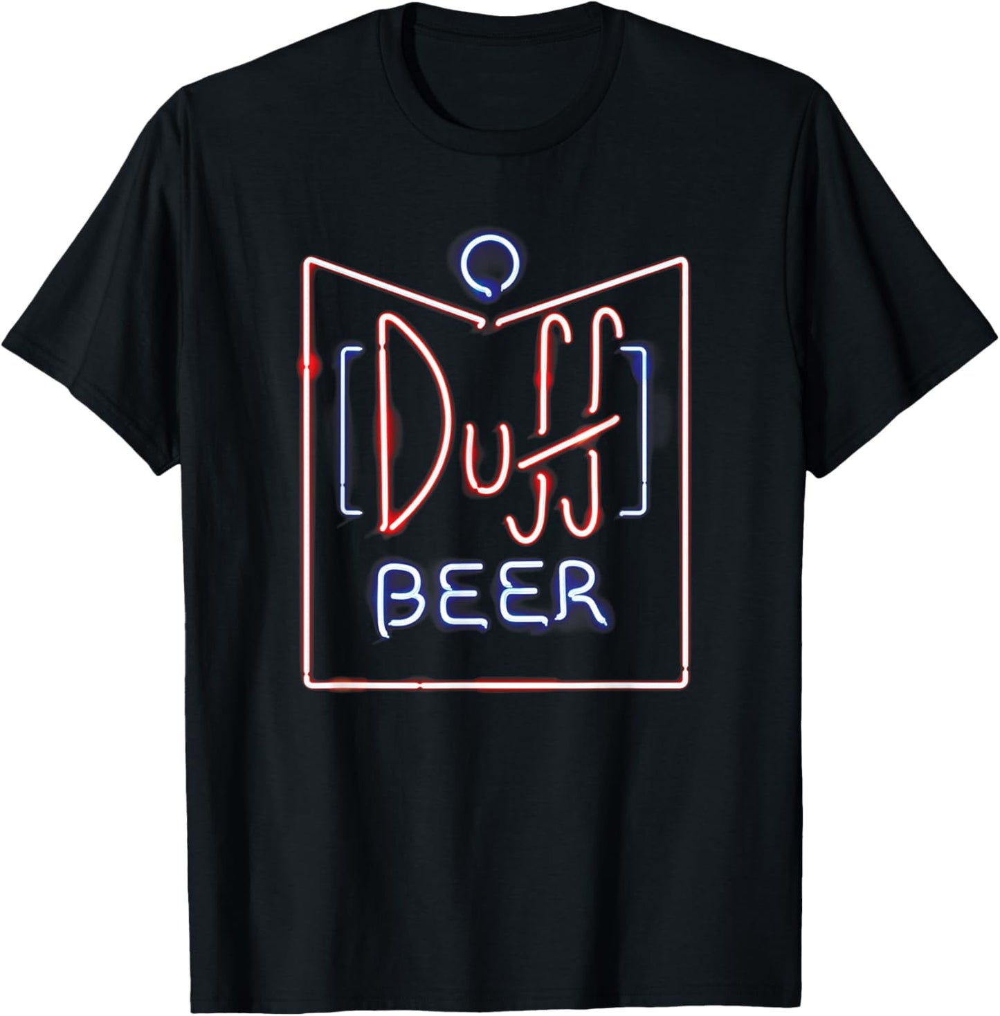 The Simpsons Duff Beer Neon Sign T-Shirt - T-Shirt | Black
