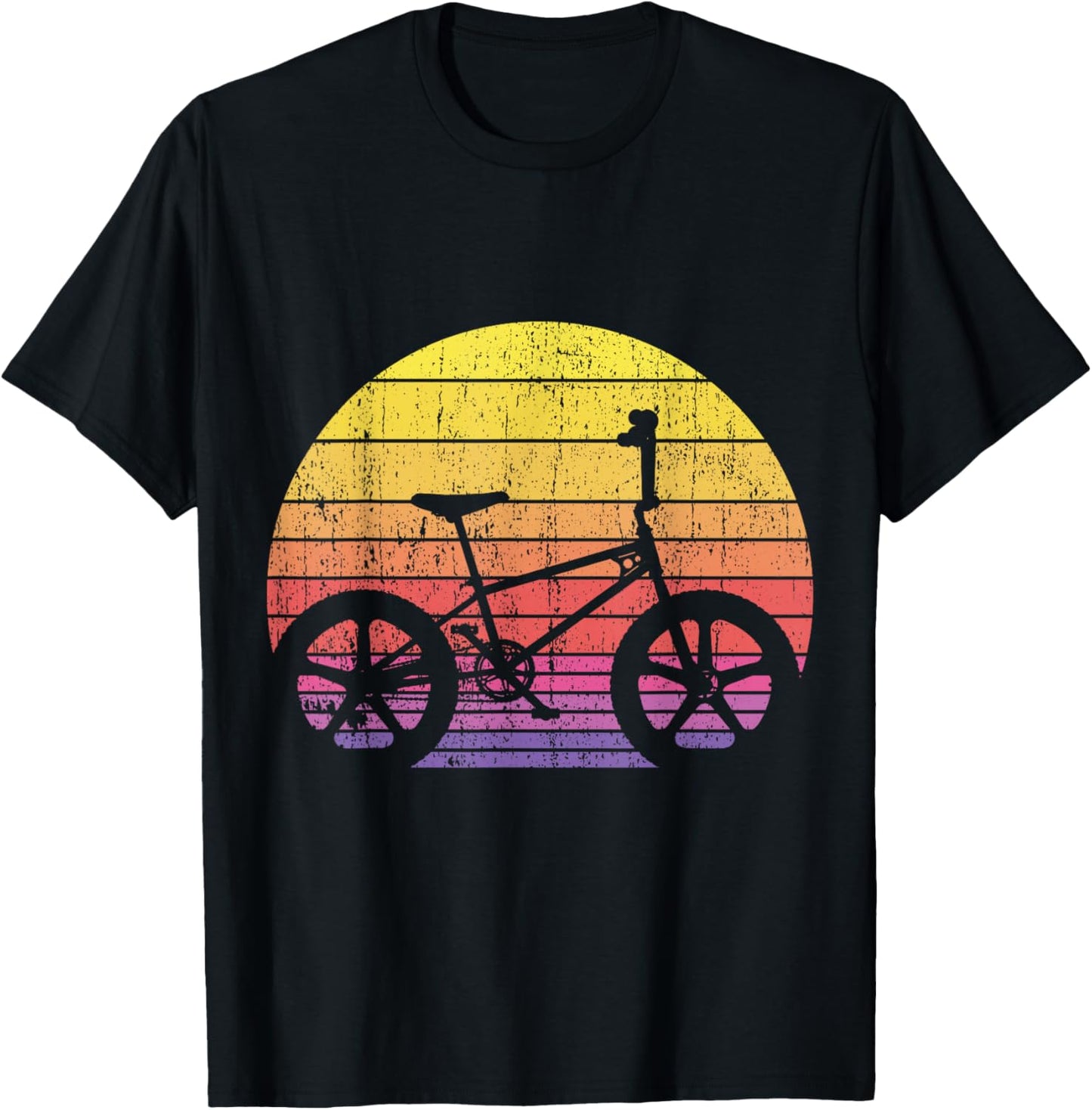 Old School 80's Rad BMX Freestyle Race Bike Rider T-Shirt - T-Shirt | Black