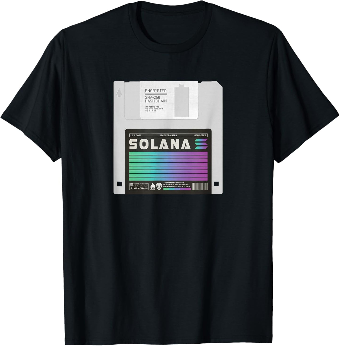 Solana Crypto - SOL Token - Cryptocurrency T-Shirt - T-Shirt | Black
