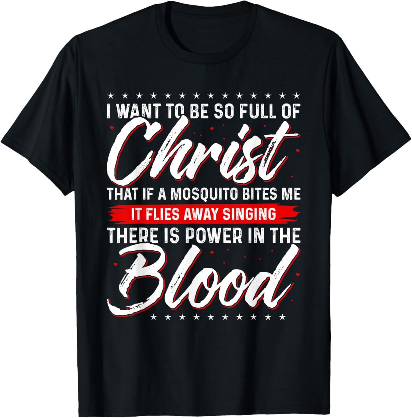 There Is Power In the Blood T Shirt Jesus Shirts T-Shirt - T-Shirt | Black